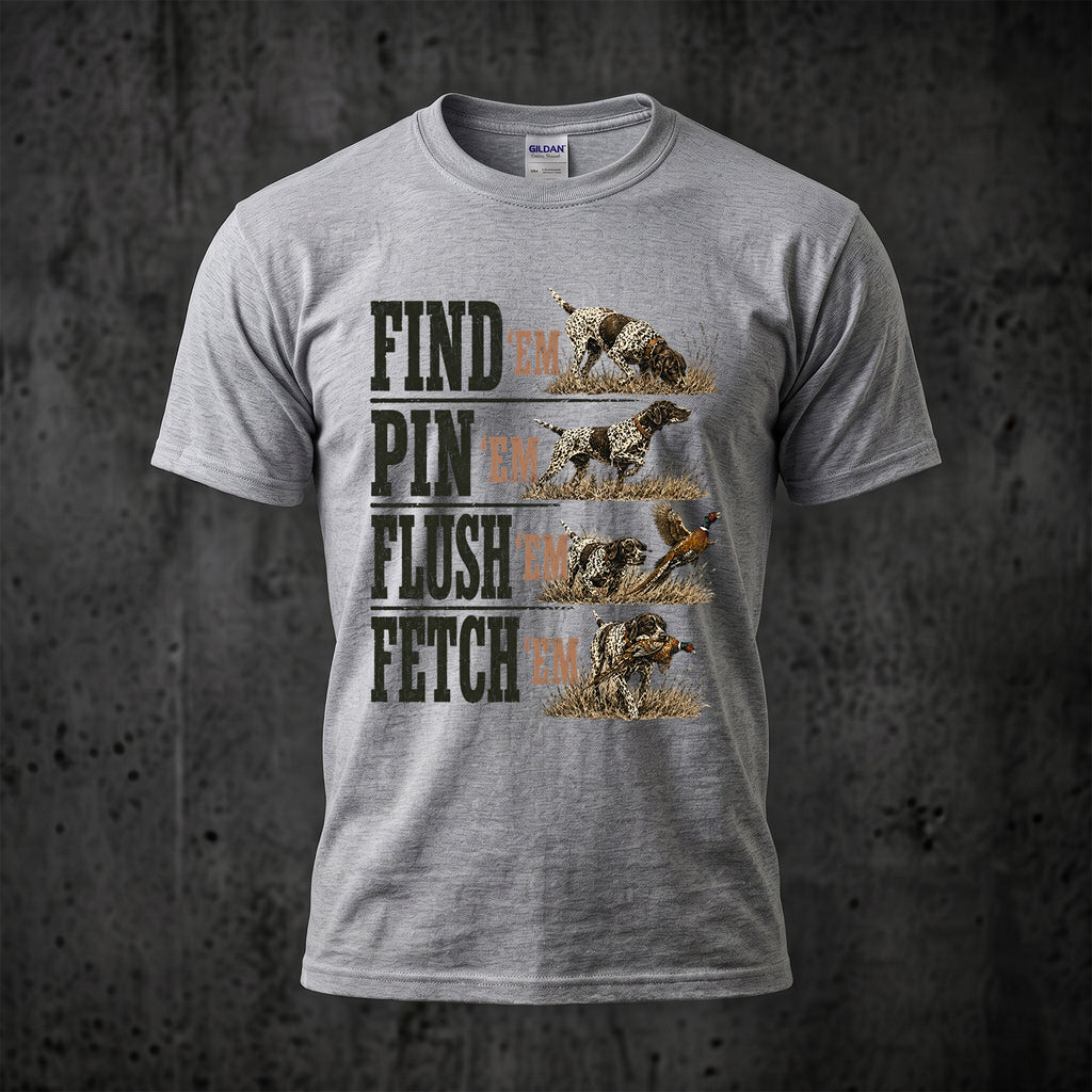 Upland Pheasant Hunting - Outdoor Cotton T-Shirt PHCT1013