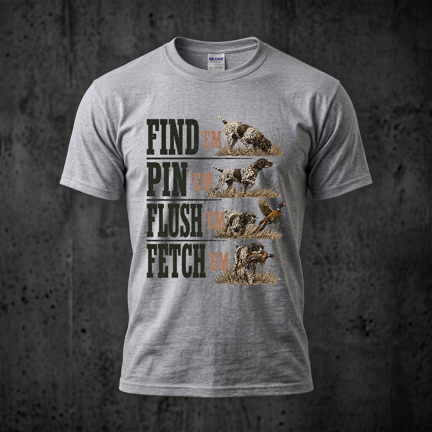 Upland Pheasant Hunting - Outdoor Cotton T-Shirt PHCT1013
