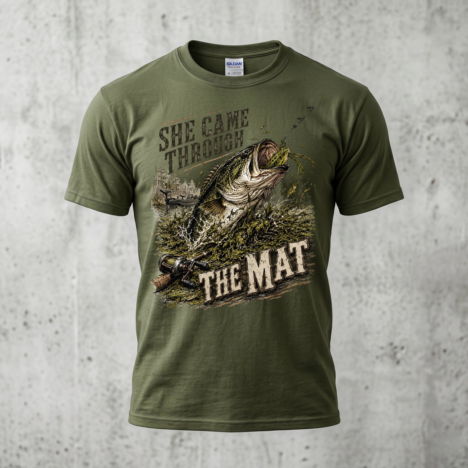 Bass Fishing - Outdoor Cotton T-Shirt BFCT1002