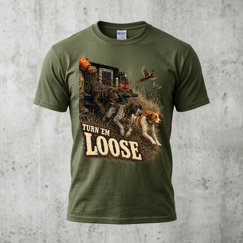 Upland Pheasant Hunting - Outdoor Cotton T-Shirt PHCT1021