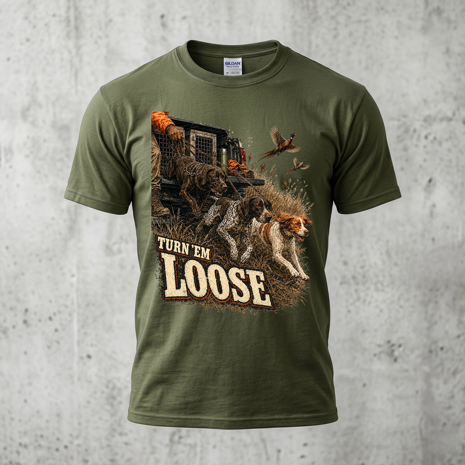 Upland Pheasant Hunting - Outdoor Cotton T-Shirt PHCT1021