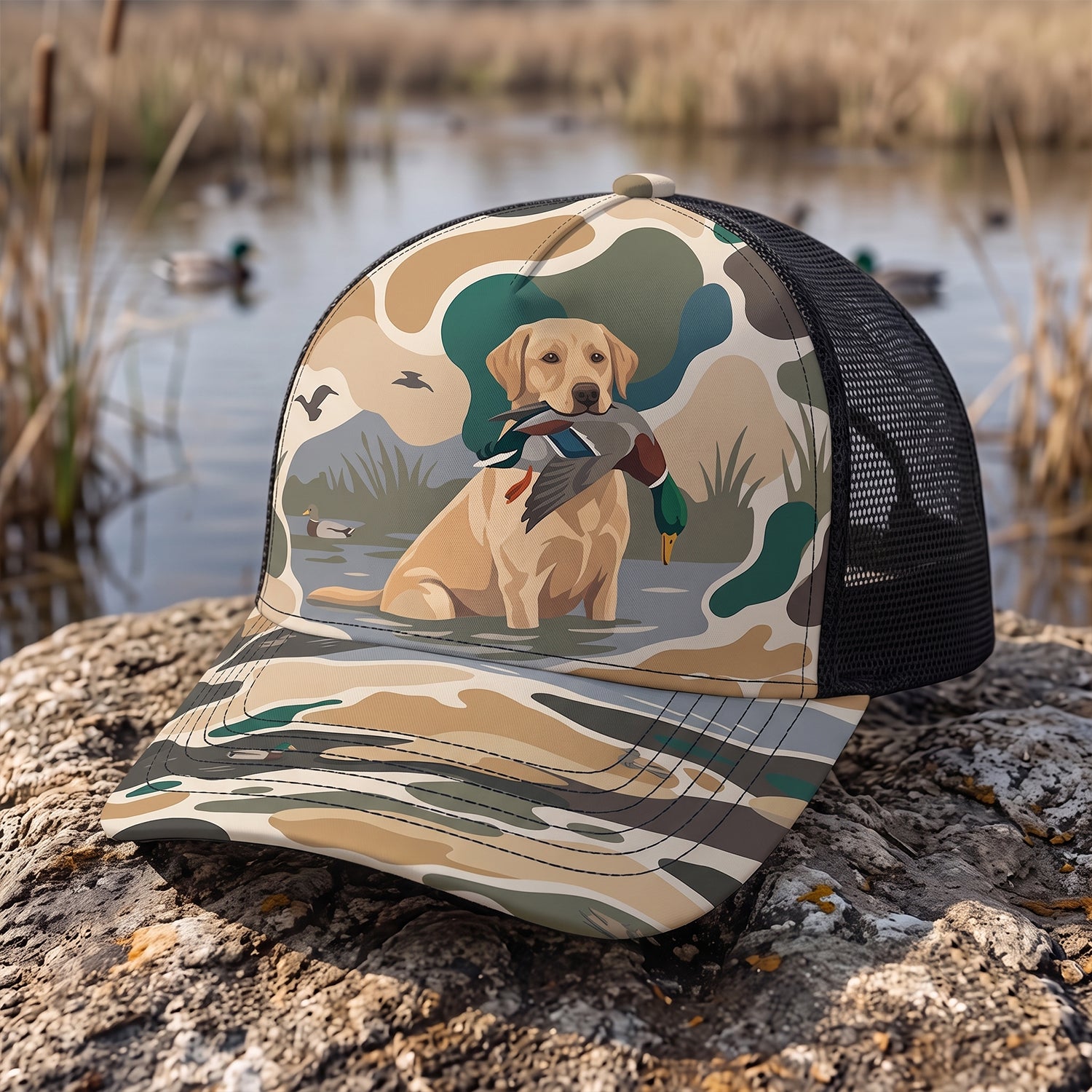 Duck Hunting - Outdoor Mesh Cap DUMC1013
