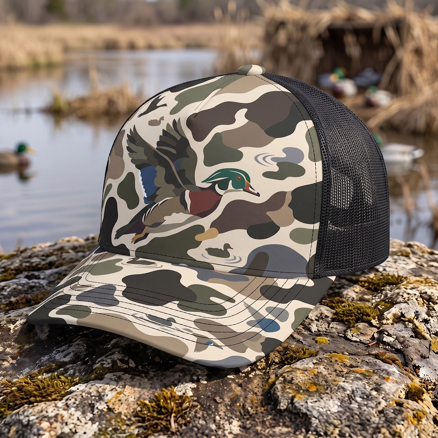 Duck Hunting - Outdoor Mesh Cap DUMC1009