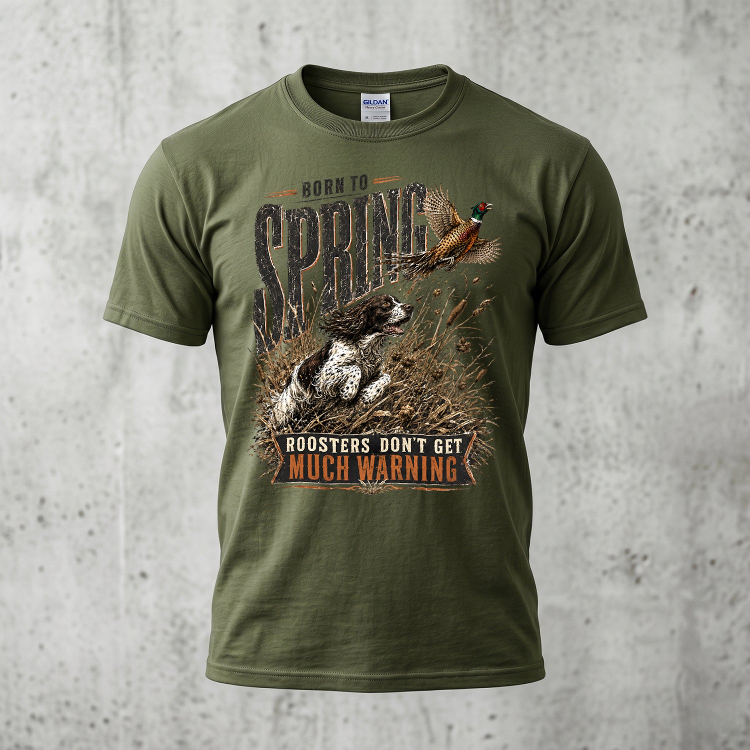 Upland Pheasant Hunting - Outdoor Cotton T-Shirt PHCT1052
