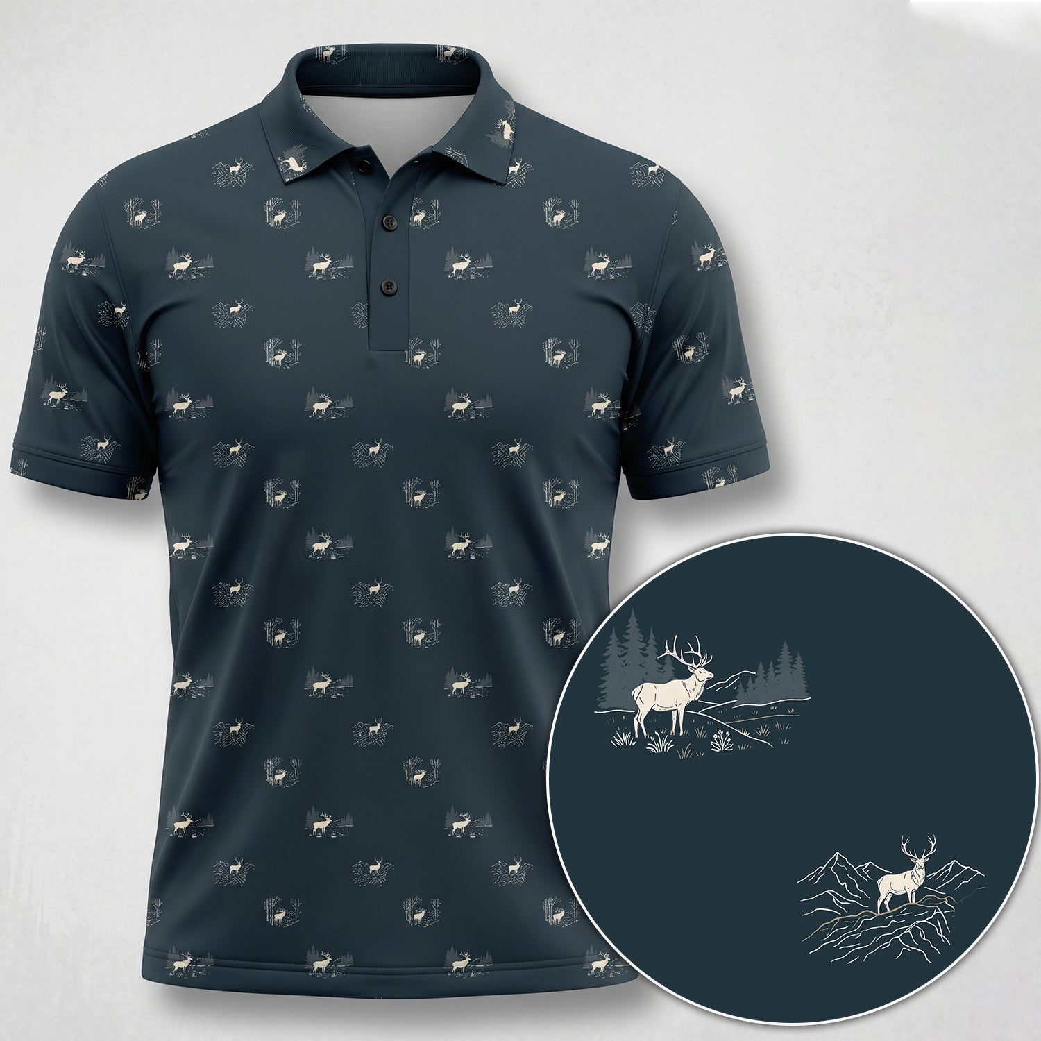 Elk Hunting - Polo Shirt EHPL1011