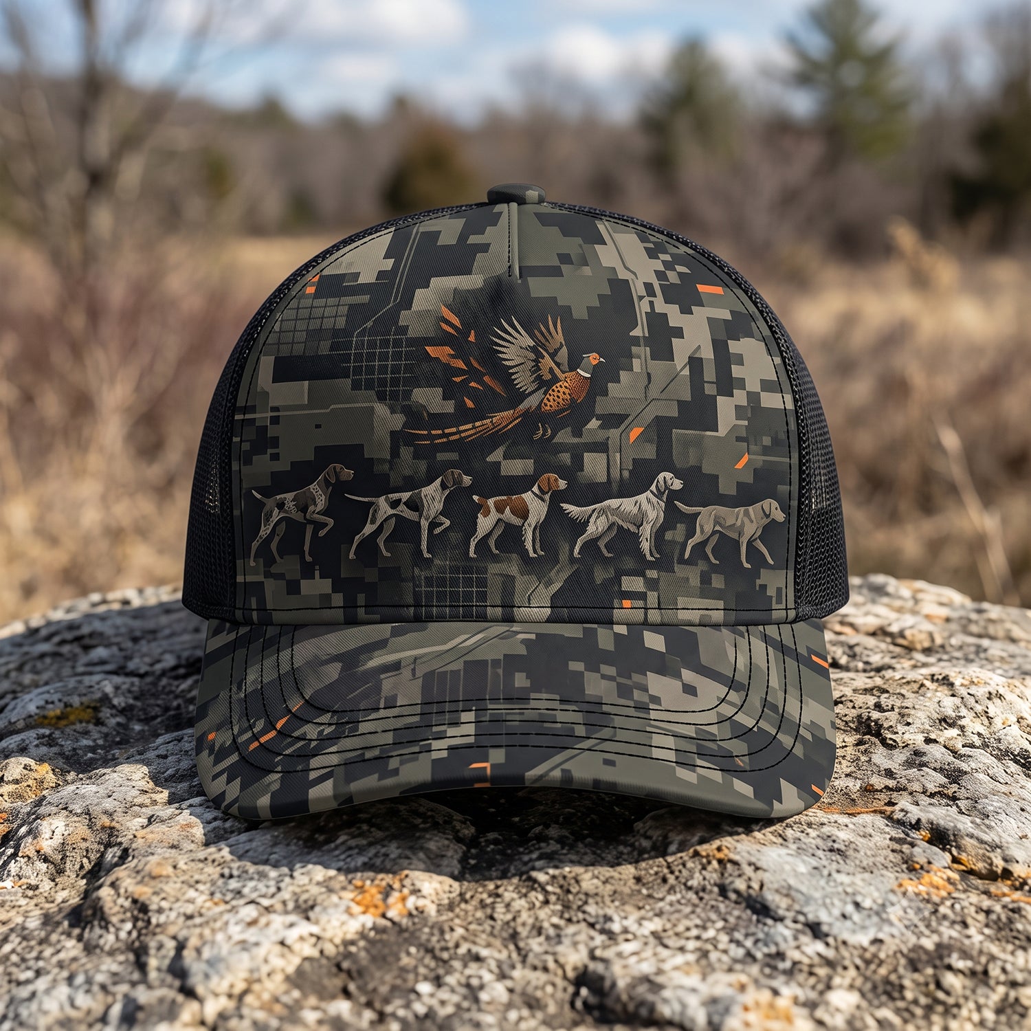Upland Pheasant Hunting - Mesh Cap UPHMC1010