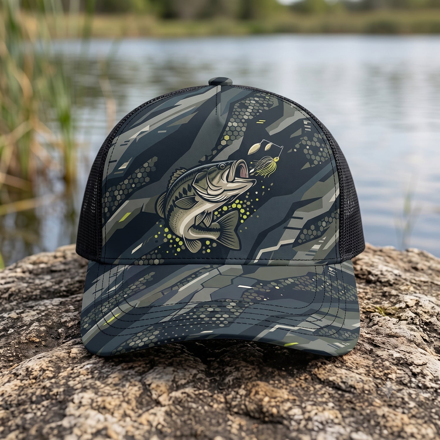 Bass Fishing - Mesh Cap BFMC1002