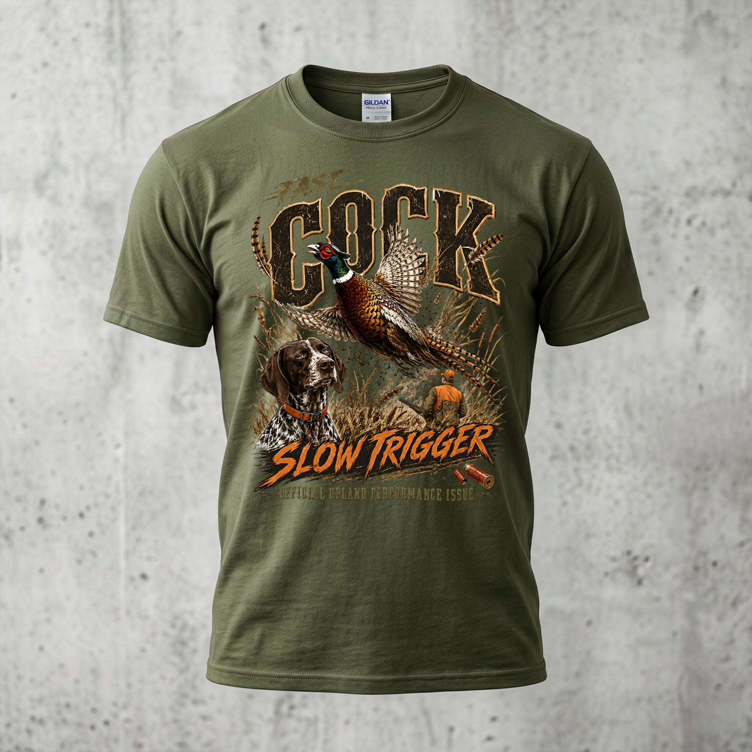 Upland Pheasant Hunting - Outdoor Cotton T-Shirt PHCT1058