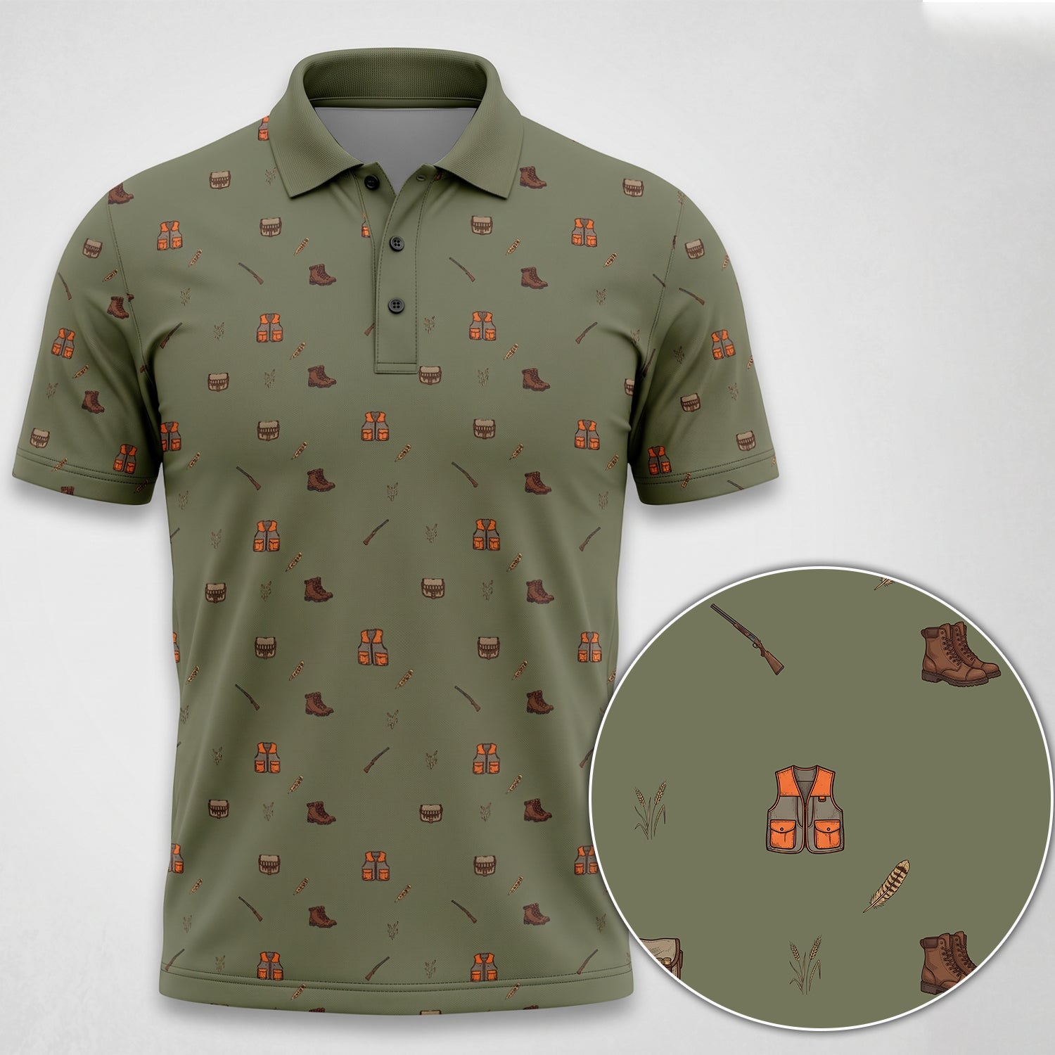 Upland Pheasant Hunting - Polo Shirt PHPL1017