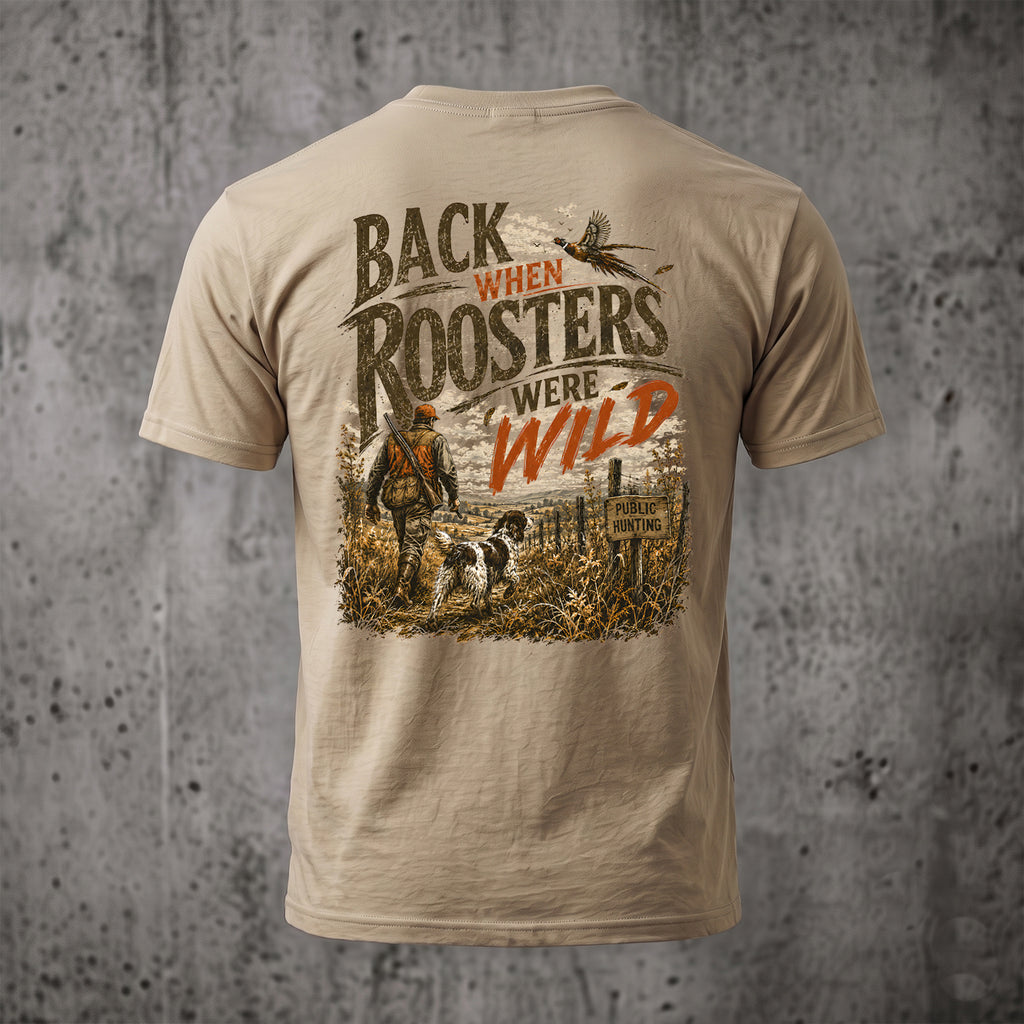Upland Pheasant Hunting - Back Graphic T-Shirt PHCT1067