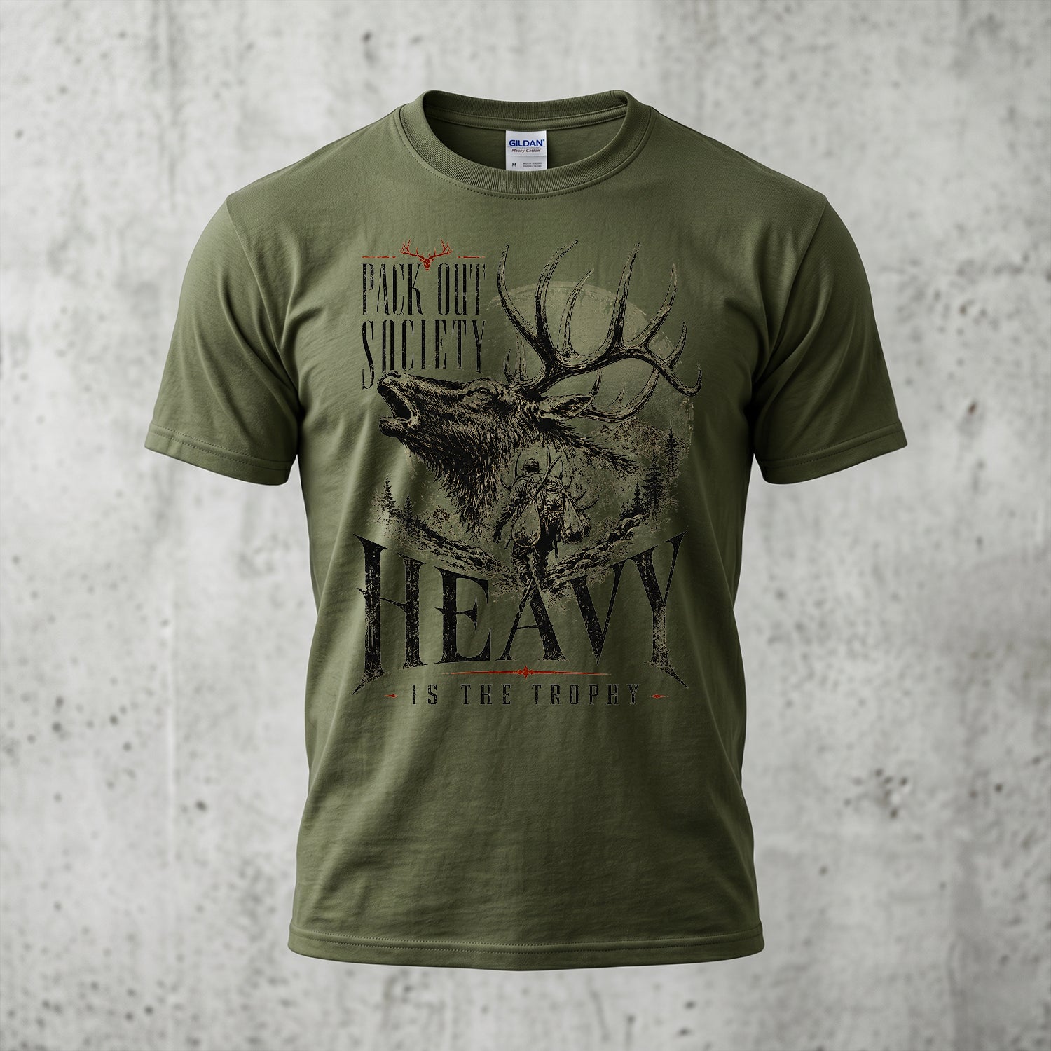 Elk Hunting - Outdoor Cotton T-Shirt EHCT1001