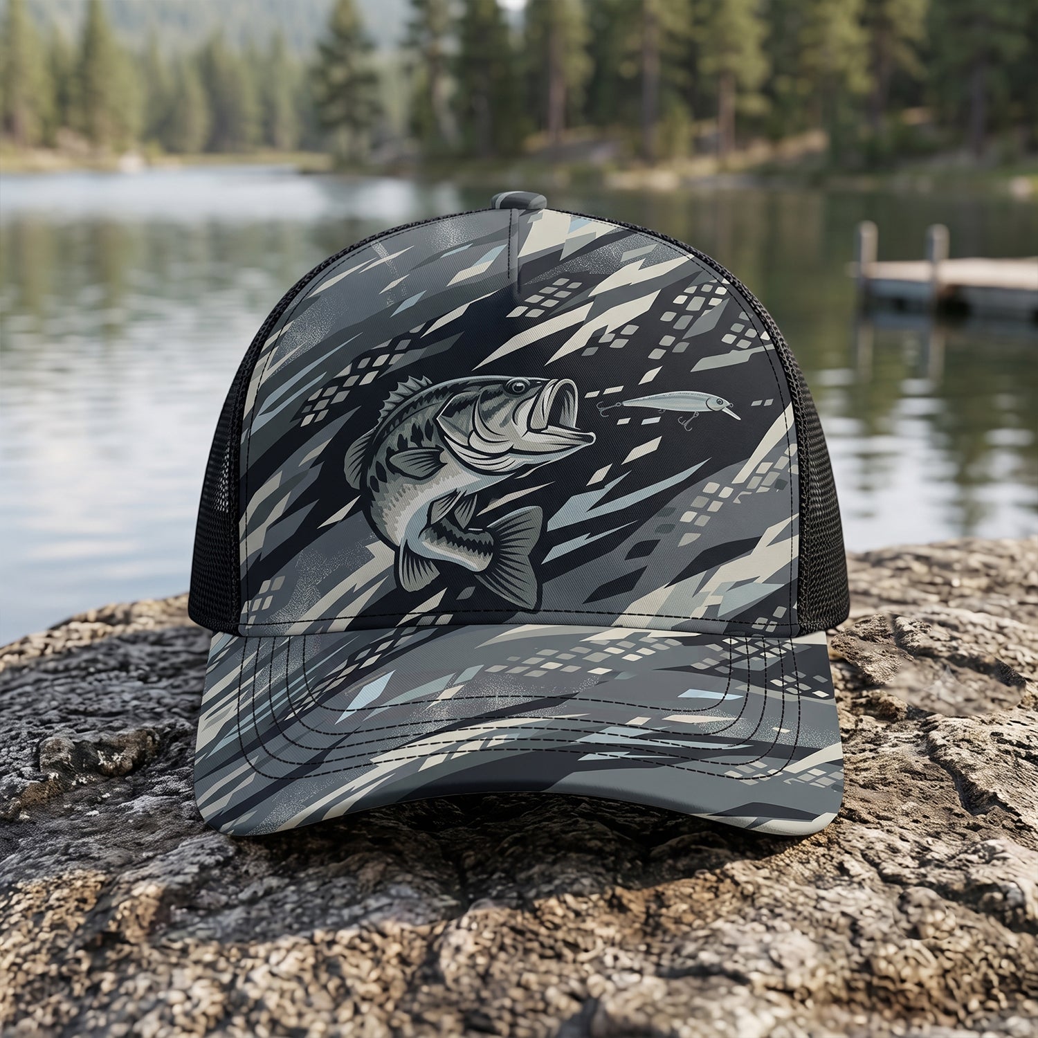 Bass Fishing - Mesh Cap BFMC1001