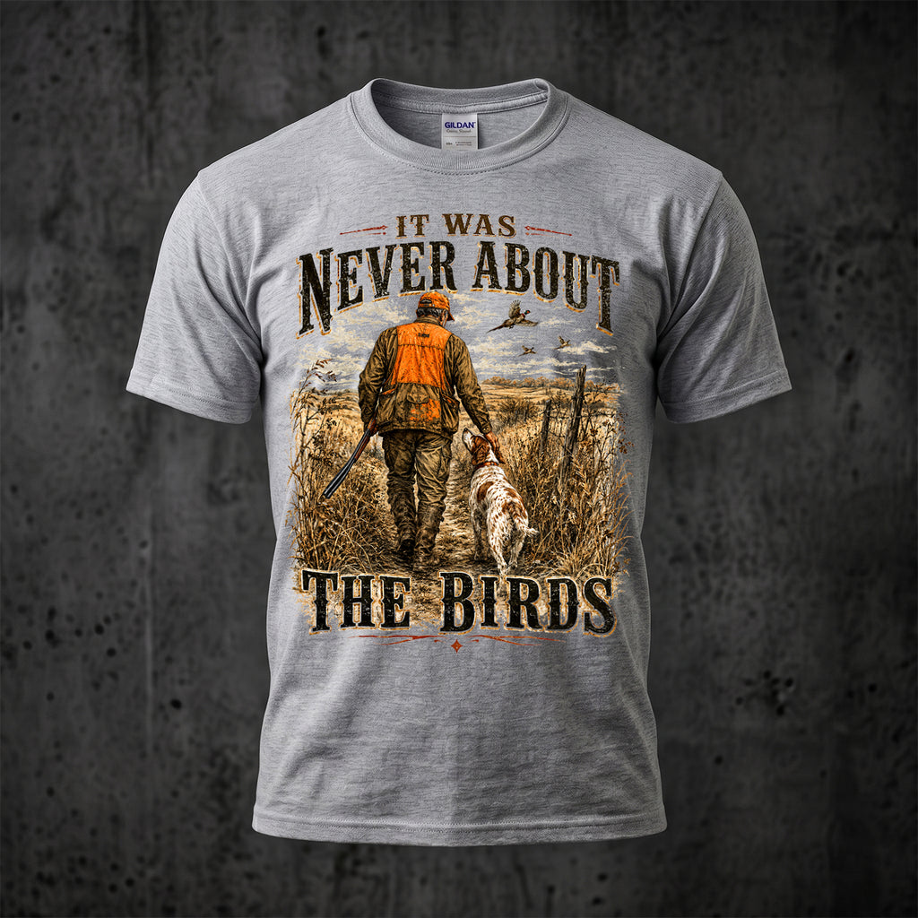 Upland Pheasant Hunting - Outdoor Cotton T-Shirt PHCT1033