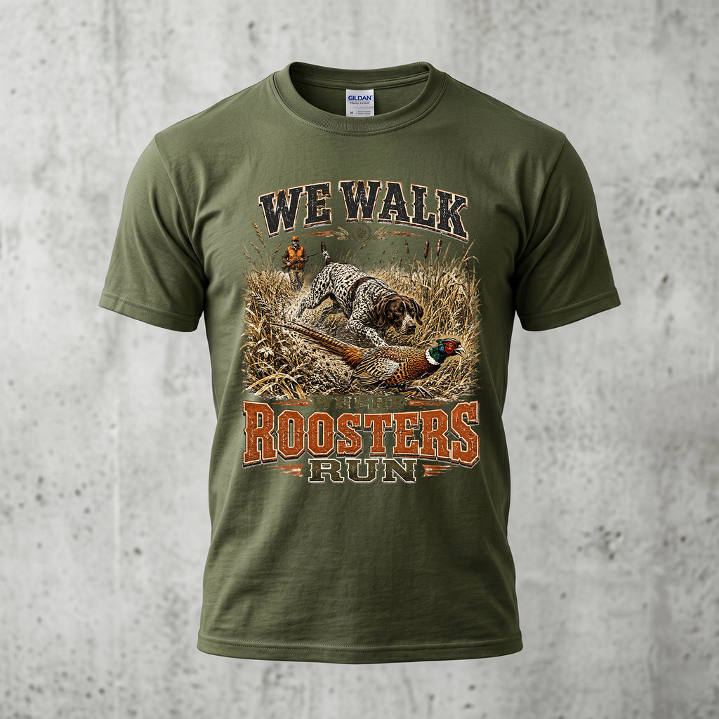 Upland Pheasant Hunting - Outdoor Cotton T-Shirt PHCT1029