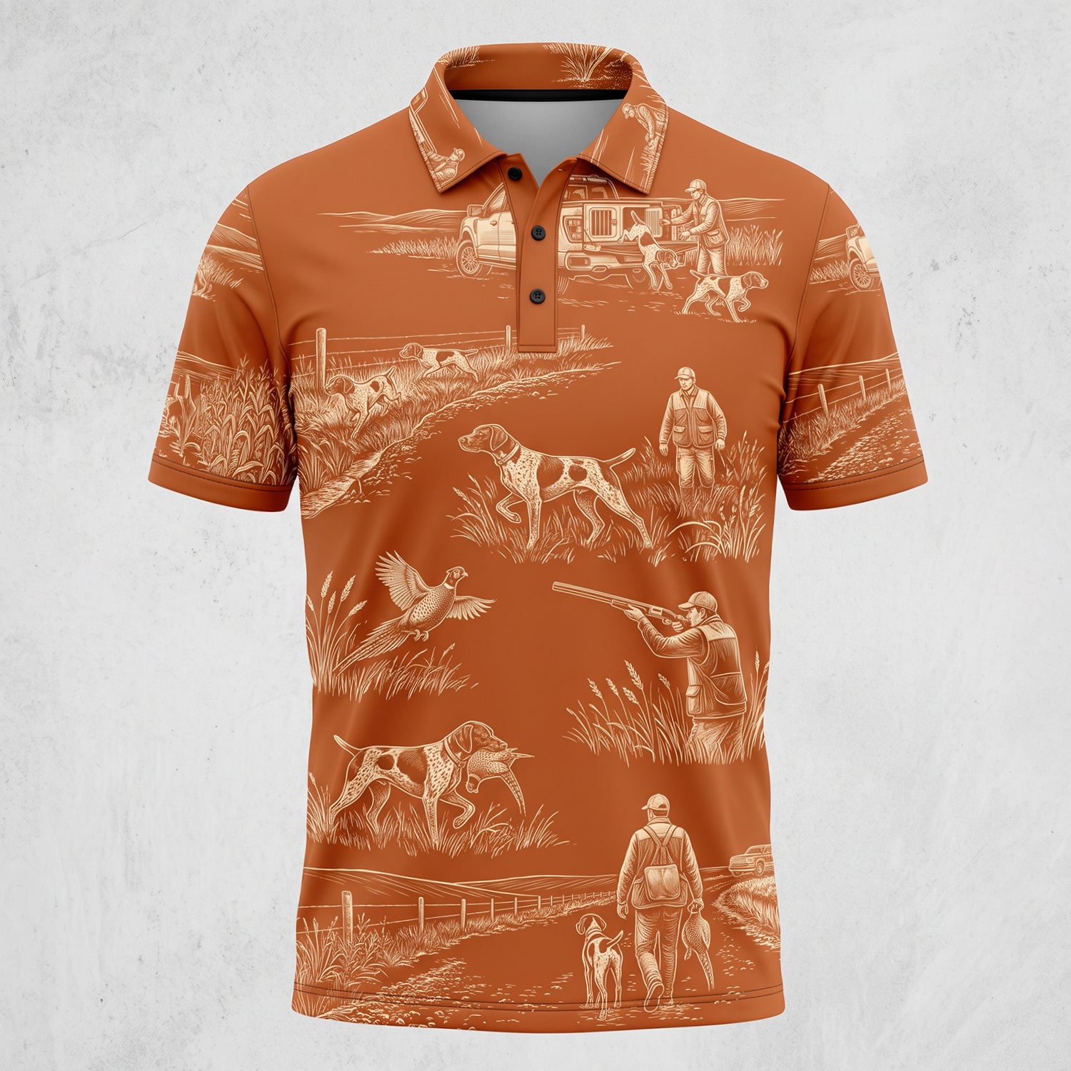 Upland Pheasant Hunting - Polo Shirt PHPL1019