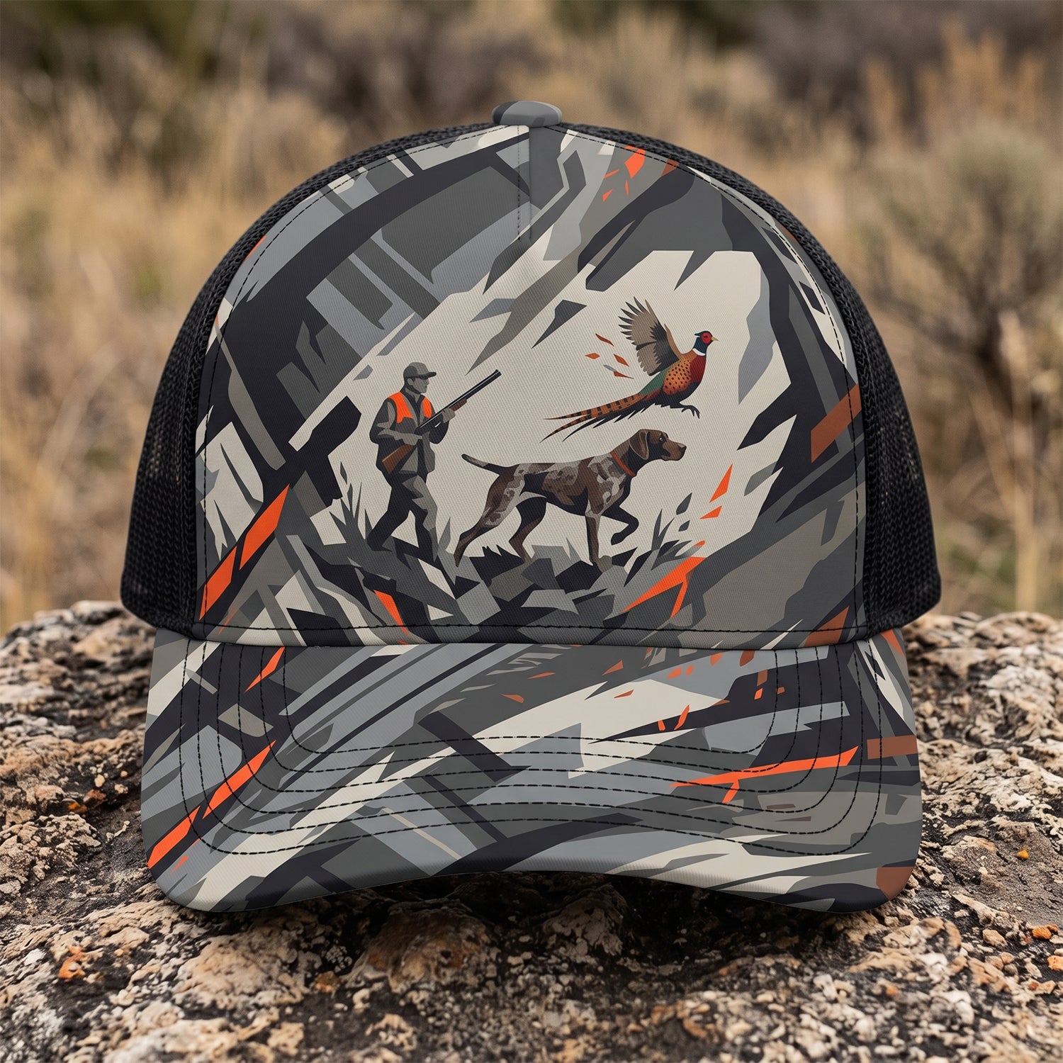 Upland Pheasant Hunting - Mesh Cap UPHMC1016