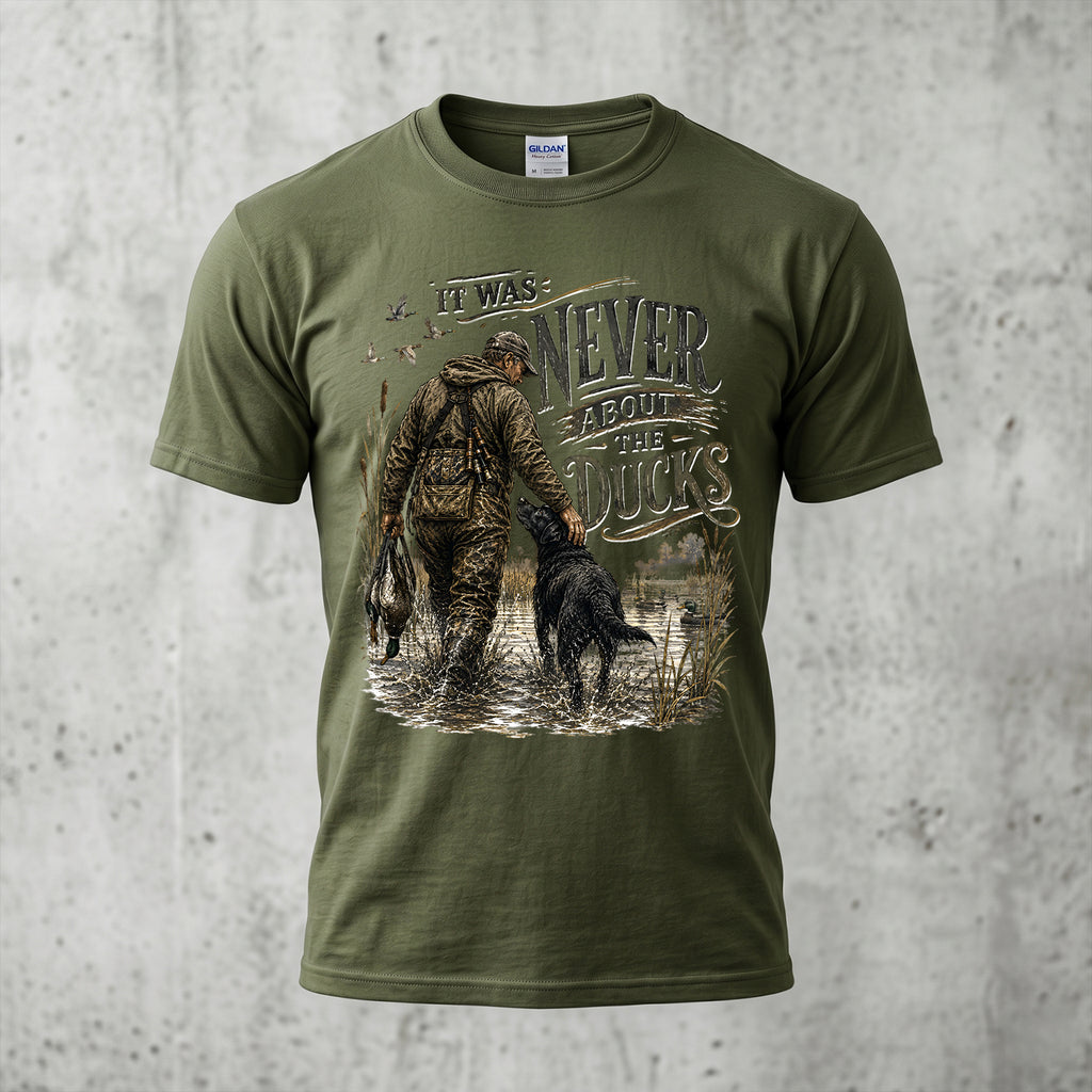 Duck Hunting - Outdoor Cotton T-Shirt DUCT1007