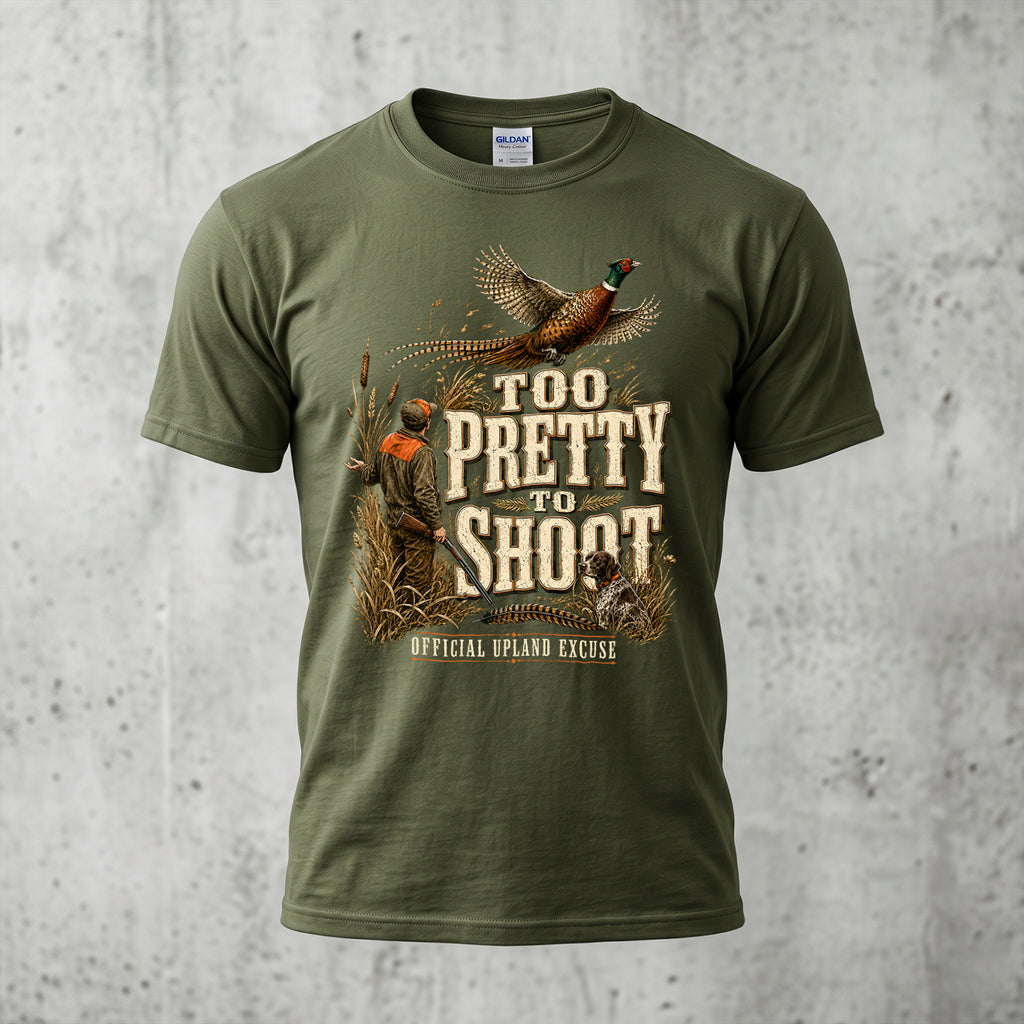 Upland Pheasant Hunting - Outdoor Cotton T-Shirt PHCT1056