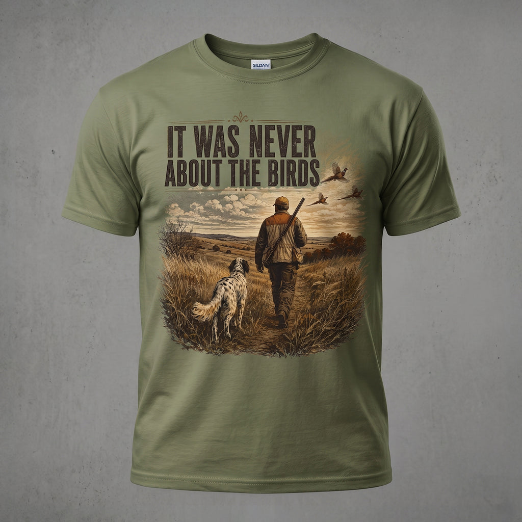 Upland Pheasant Hunting - Outdoor Cotton T-Shirt PHCT1005