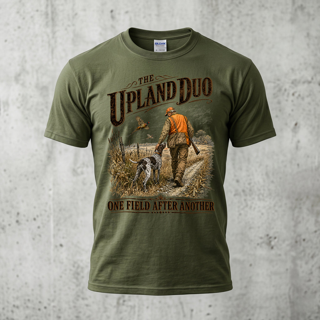 Upland Pheasant Hunting - Outdoor Cotton T-Shirt PHCT1039