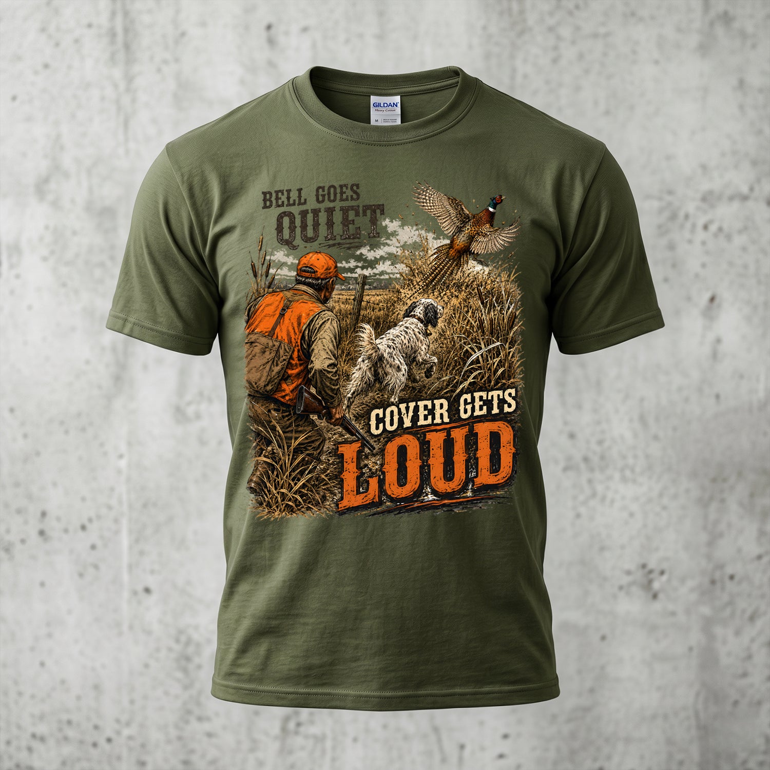 Upland Pheasant Hunting - Outdoor Cotton T-Shirt PHCT1036