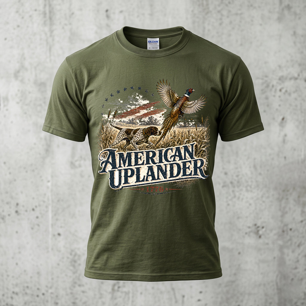 Upland Pheasant Hunting - Outdoor Cotton T-Shirt PHCT1011
