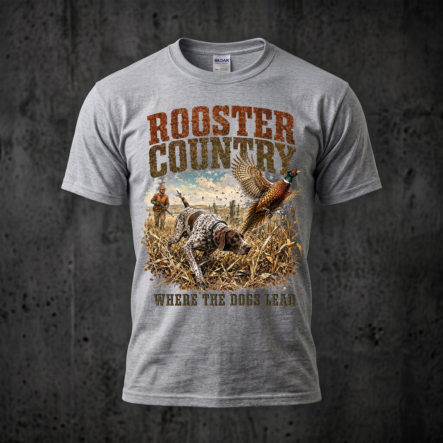 Upland Pheasant Hunting - Outdoor Cotton T-Shirt PHCT1016