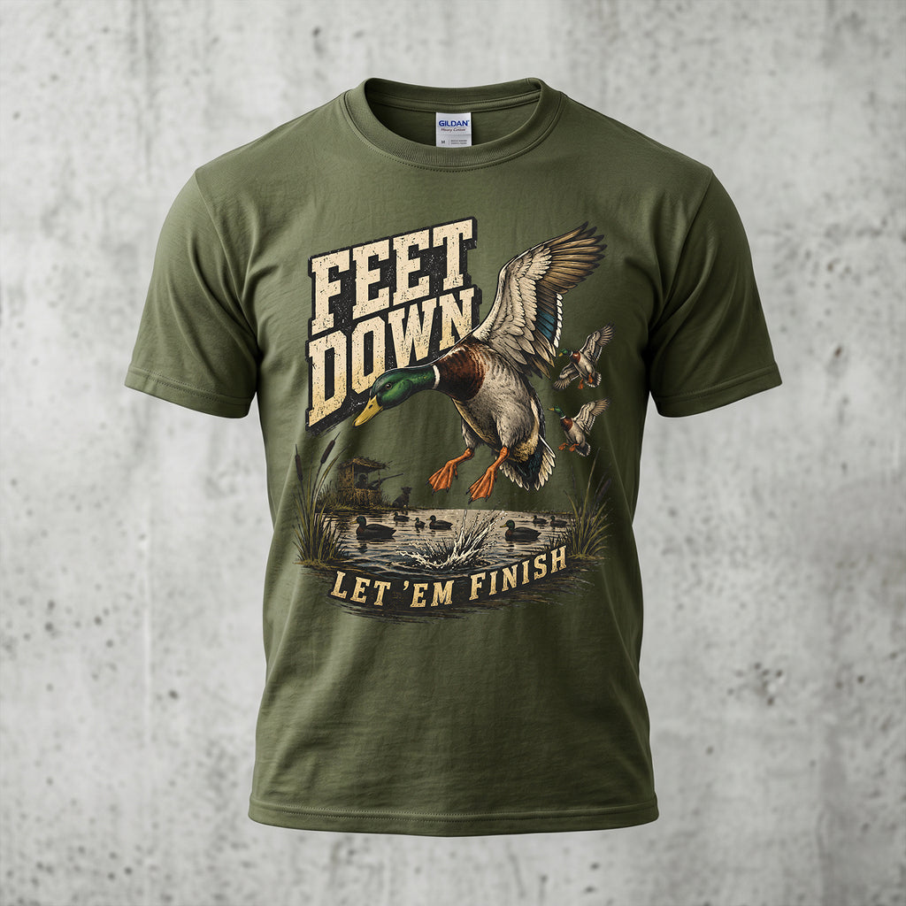 Duck Hunting - Outdoor Cotton T-Shirt DUCT1001