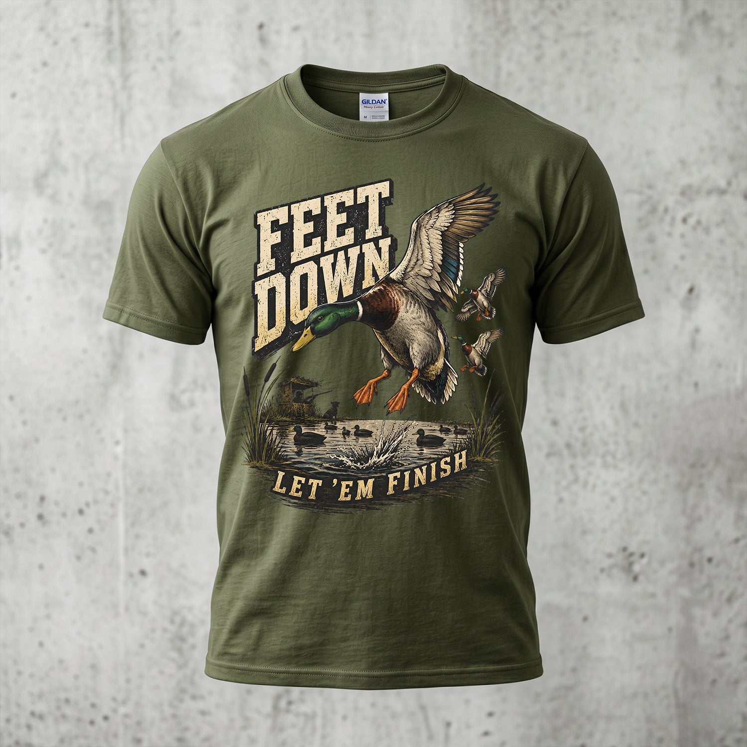 Duck Hunting - Outdoor Cotton T-Shirt DUCT1001