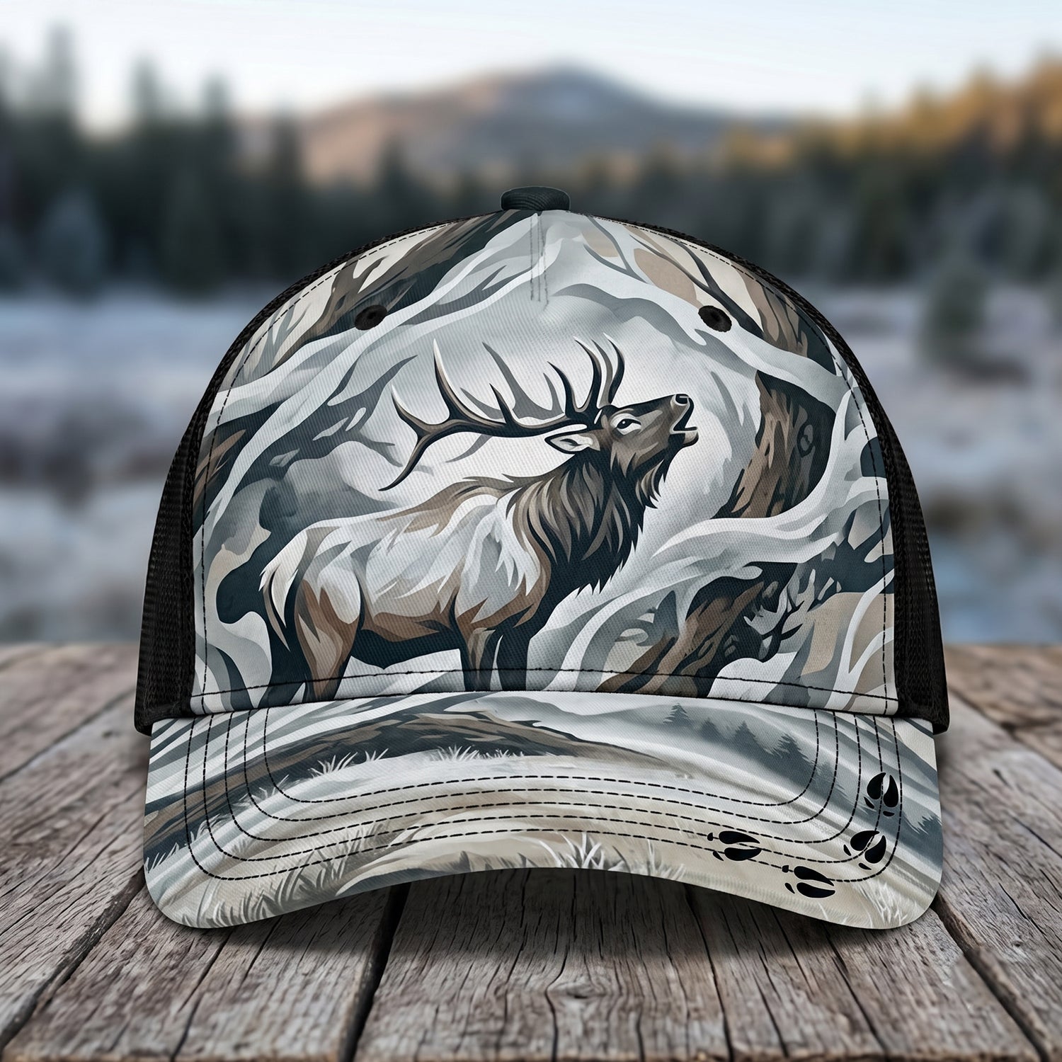 Elk Hunting - Outdoor Mesh Cap EHMC1004