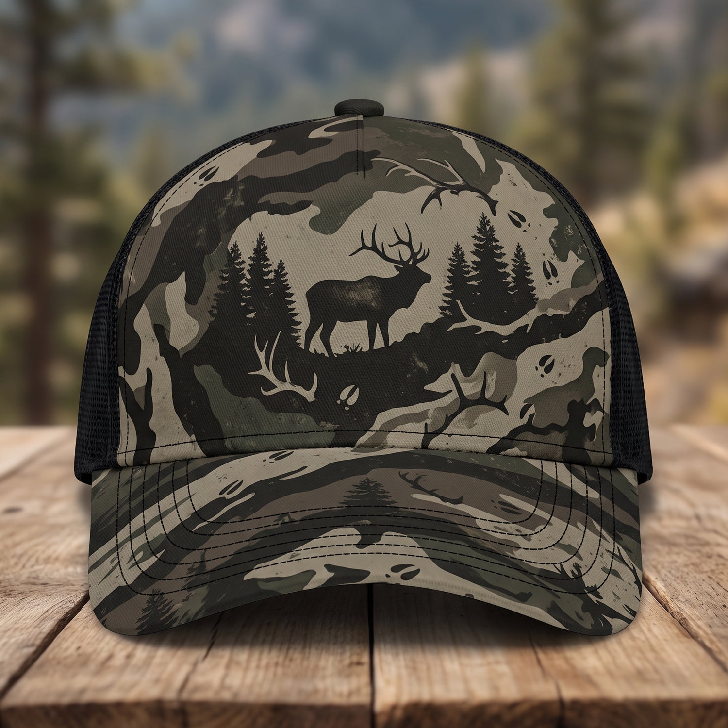 Elk Hunting - Outdoor Mesh Cap EHMC1006