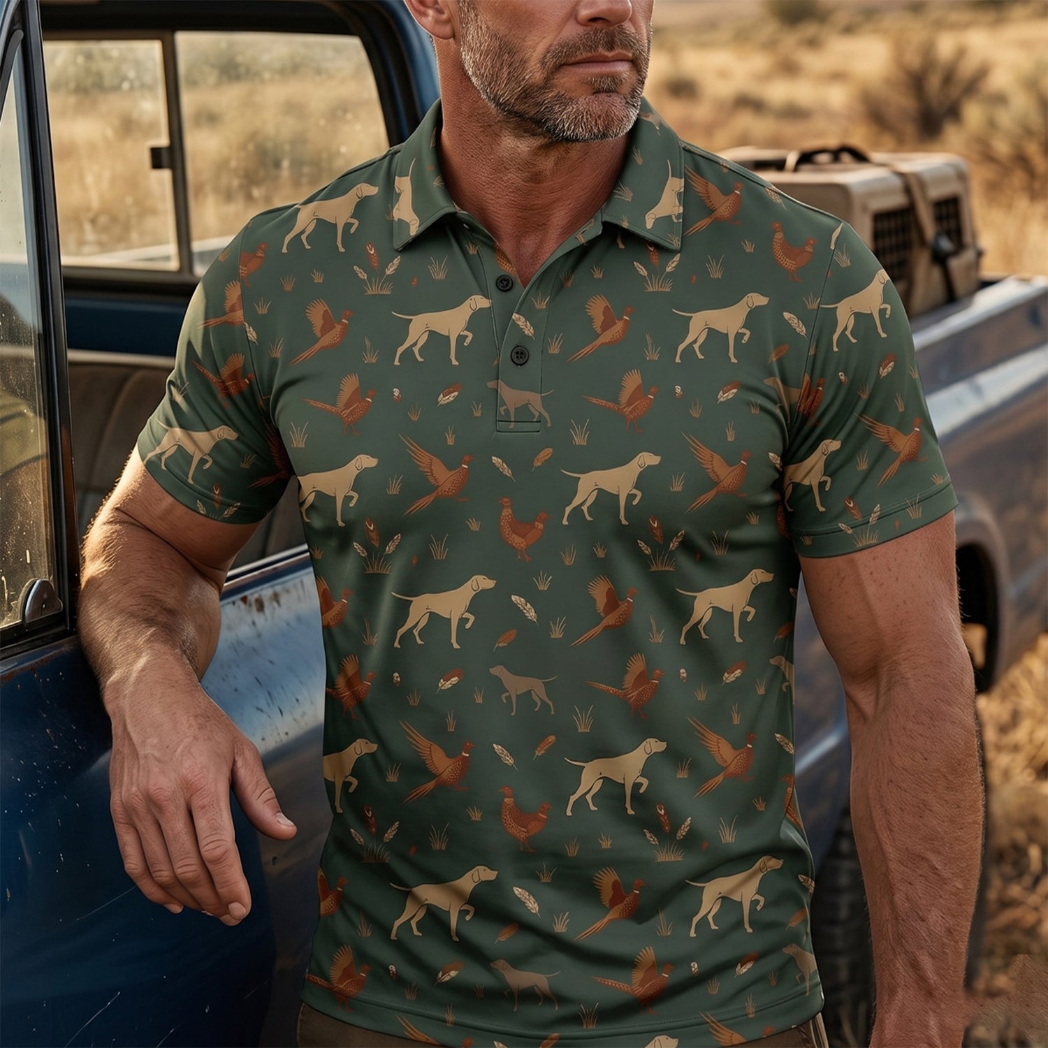 Upland Pheasant Hunting - Polo Shirt PHPL1002