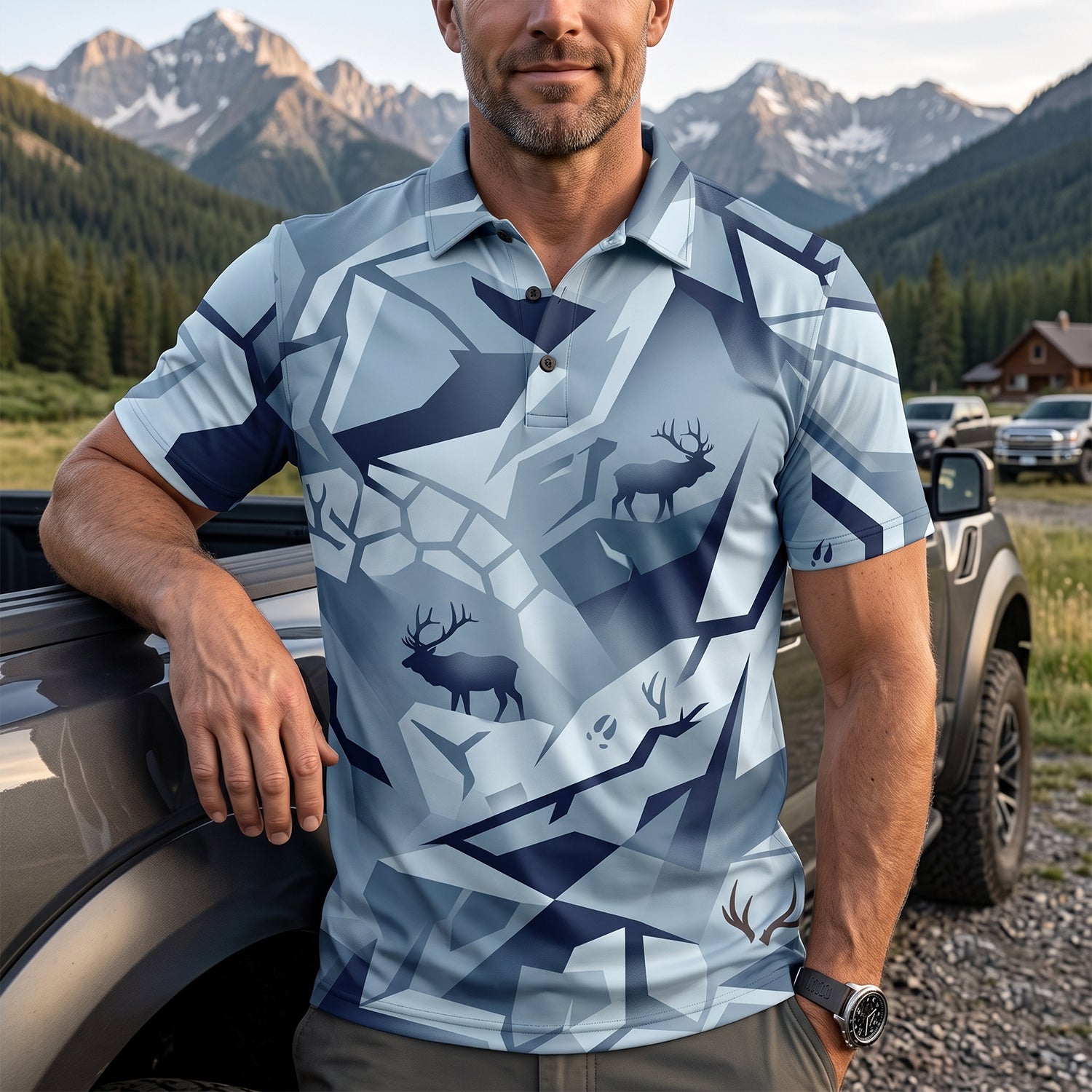 Elk Hunting - Polo Shirt EHPL1025