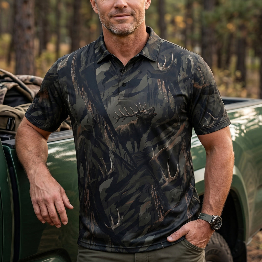 Elk Hunting - Polo Shirt EHPL1009