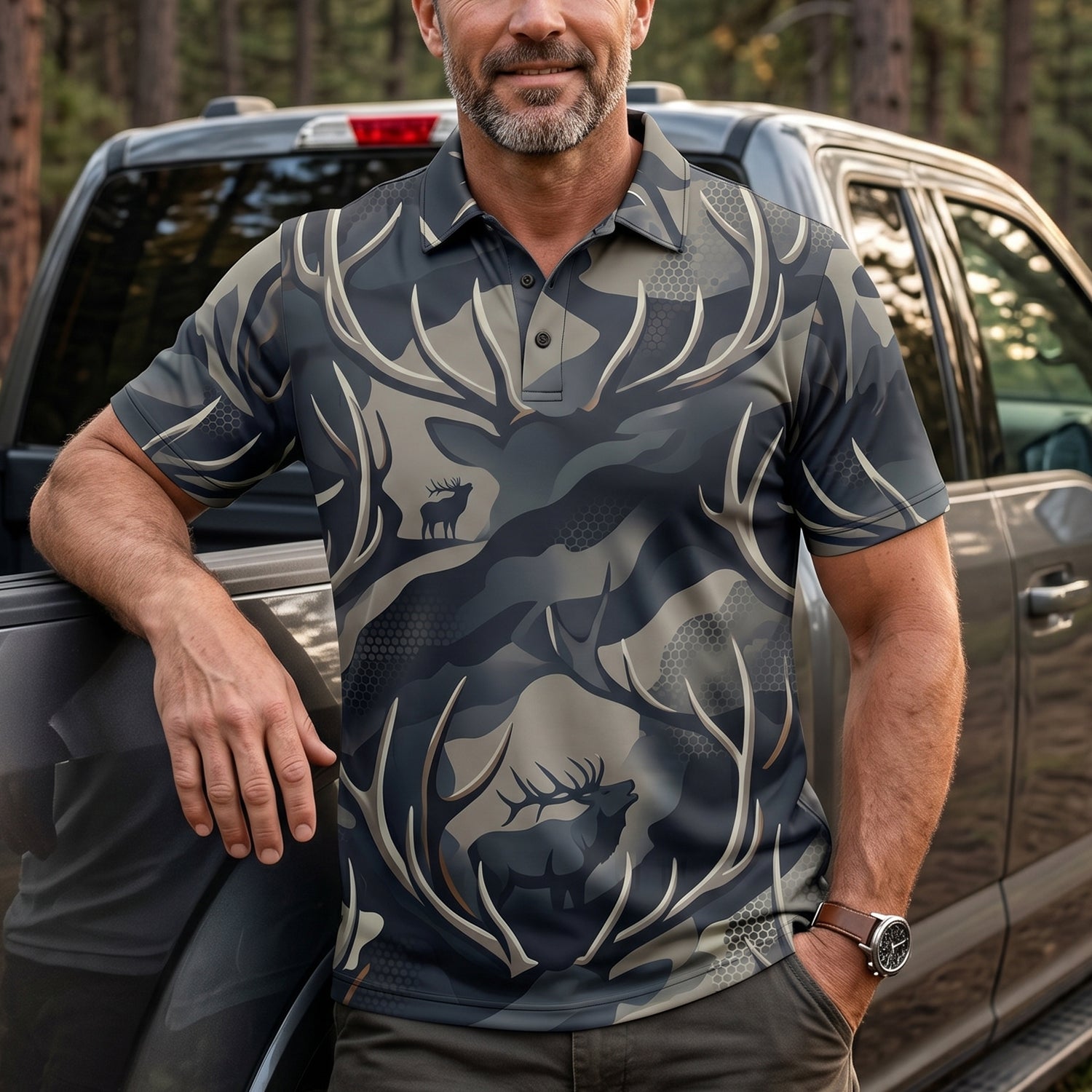 Elk Hunting - Polo Shirt EHPL1006