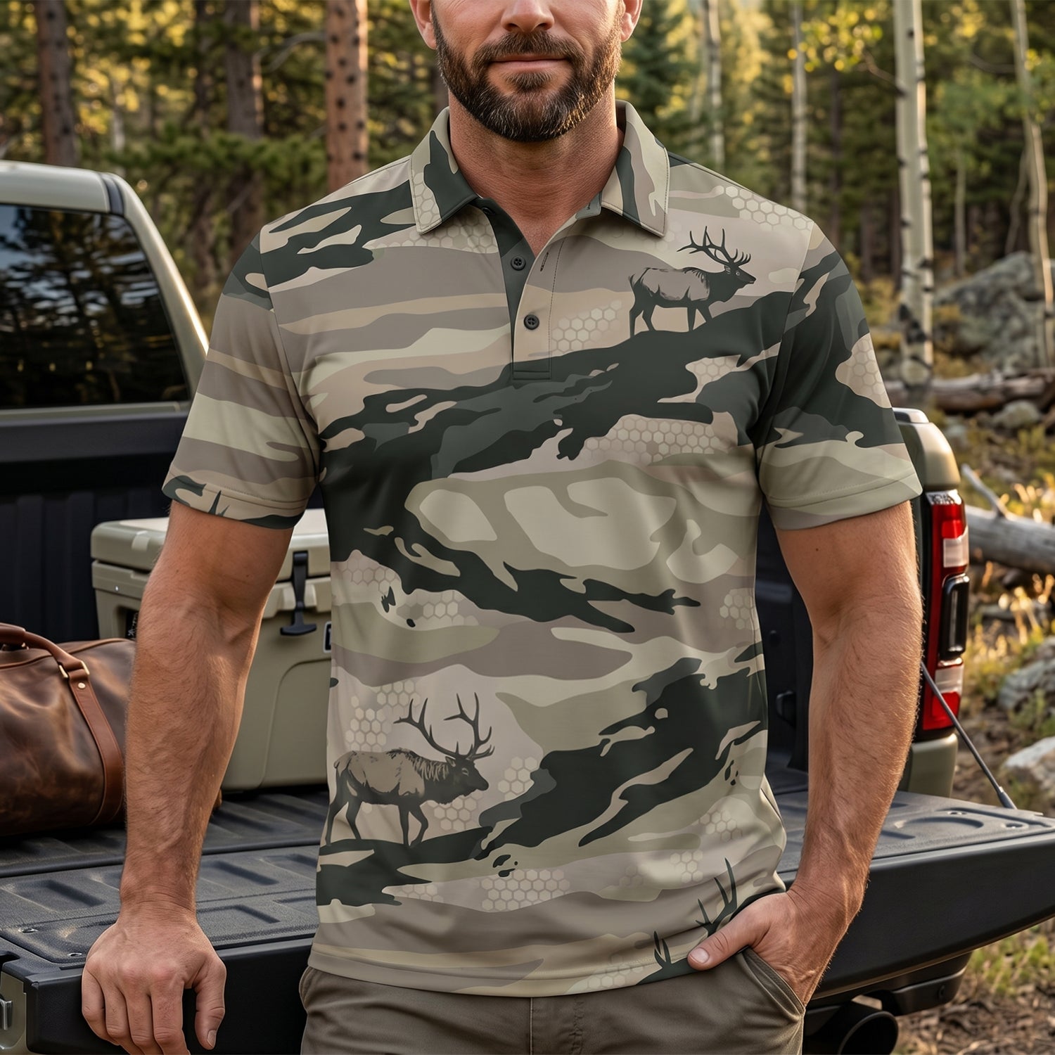 Elk Hunting - Polo Shirt EHPL1016