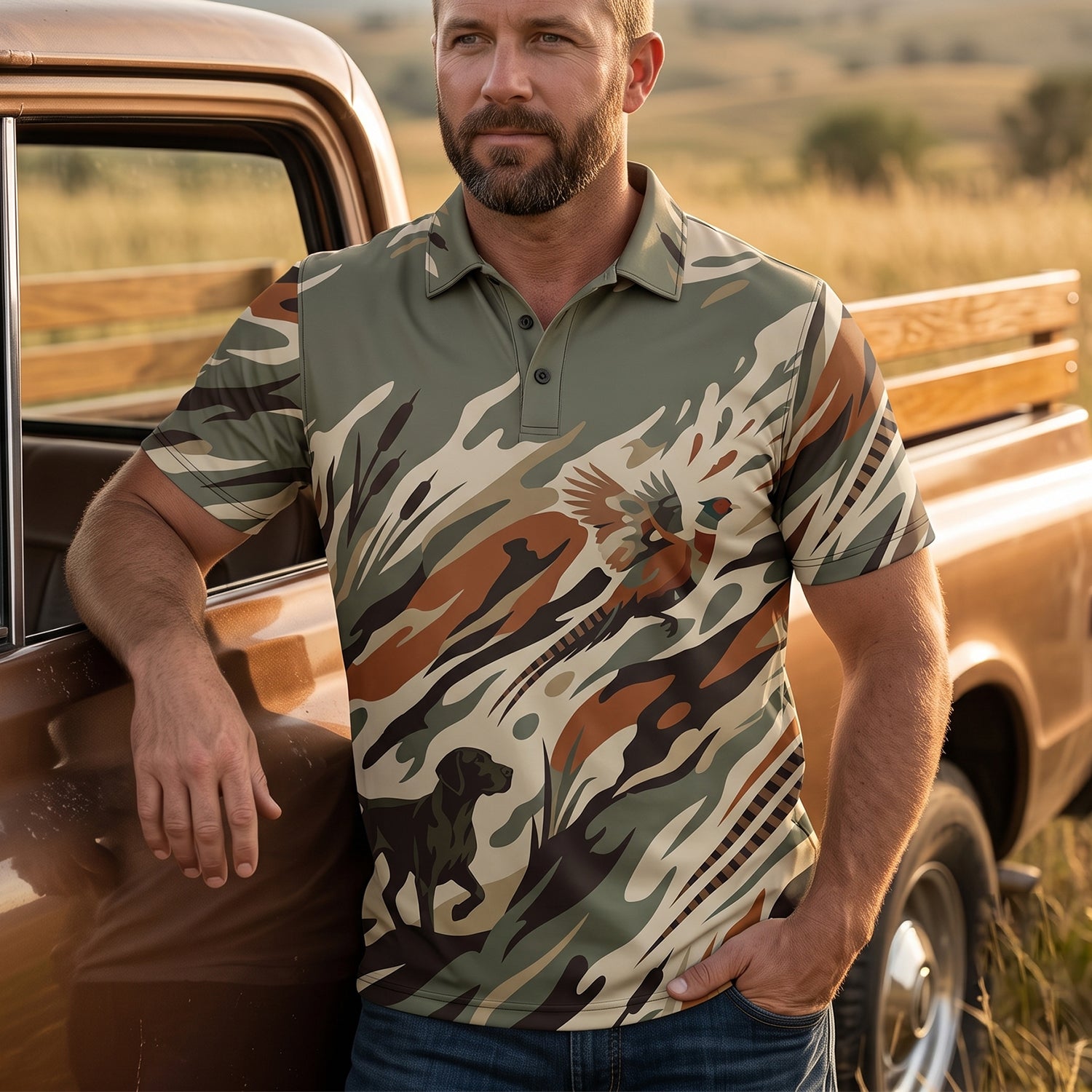 Upland Pheasant Hunting - Polo Shirt PHPL1022