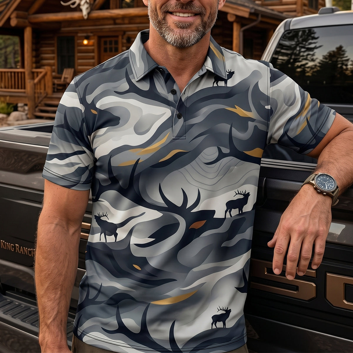 Elk Hunting - Polo Shirt EHPL1003
