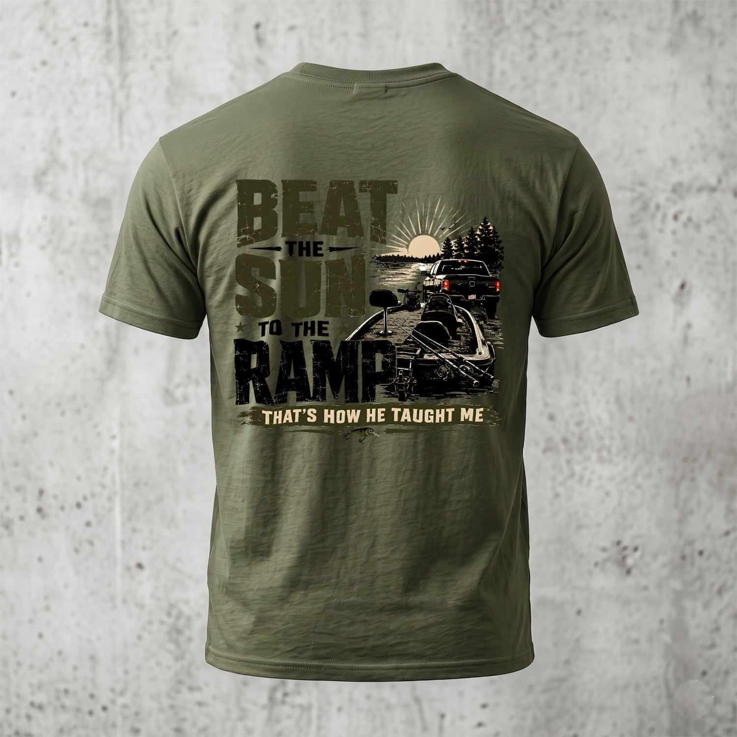 Bass Fishing - Back Graphic T-Shirt BFCT1001