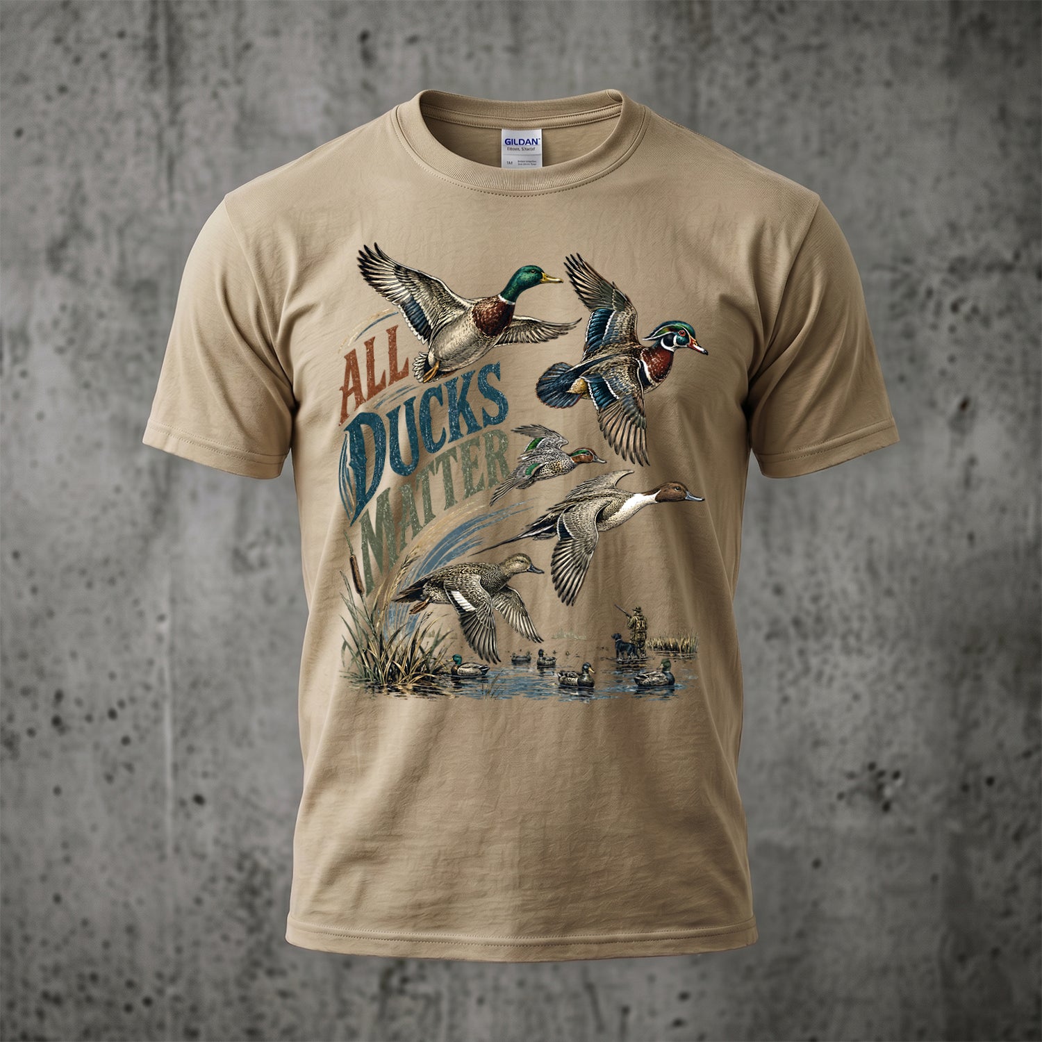 Duck Hunting - Outdoor Cotton T-Shirt DUCT1008