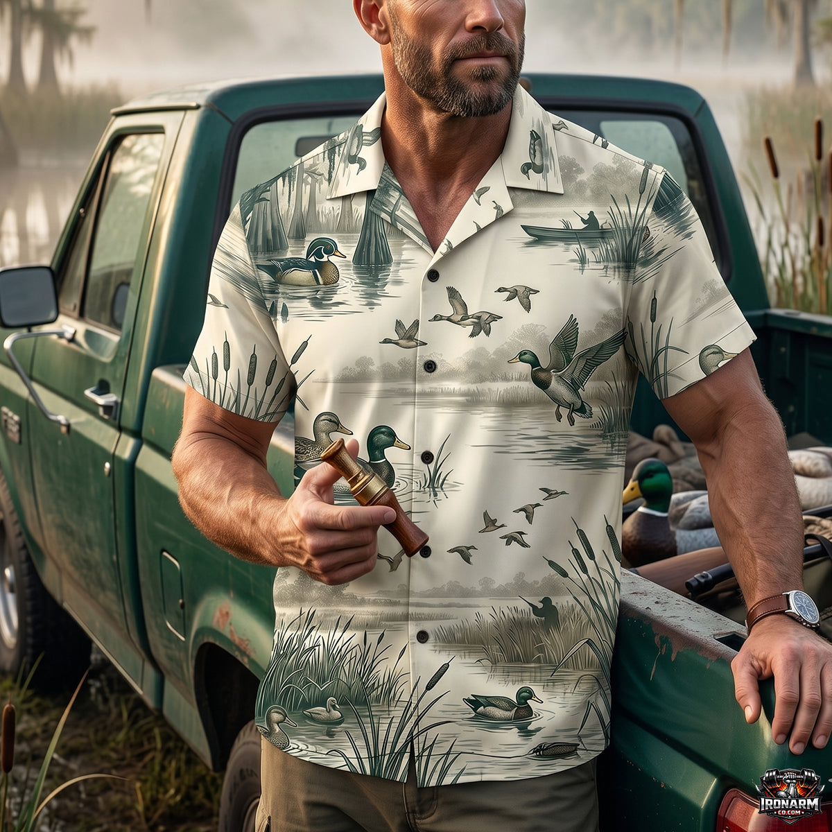 Mallard Paradise Collection - Hawaiian Shirt MPHS1003