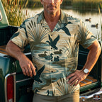 Mallard Paradise Collection - Hawaiian Shirt MPHS1001