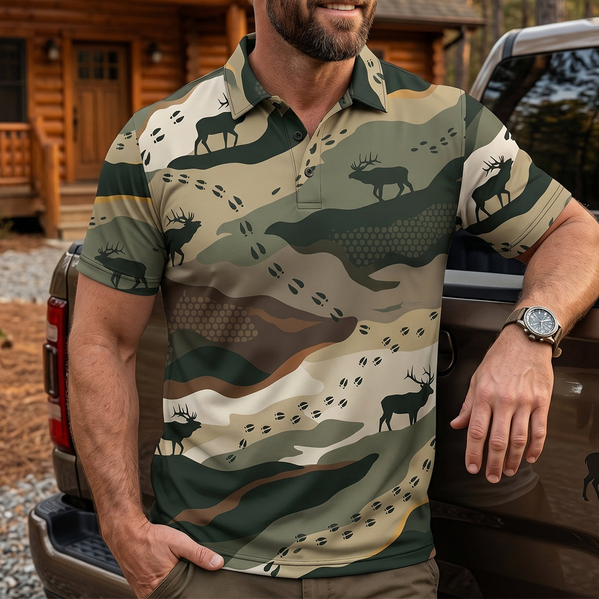 Elk Hunting - Polo Shirt EHPL1002