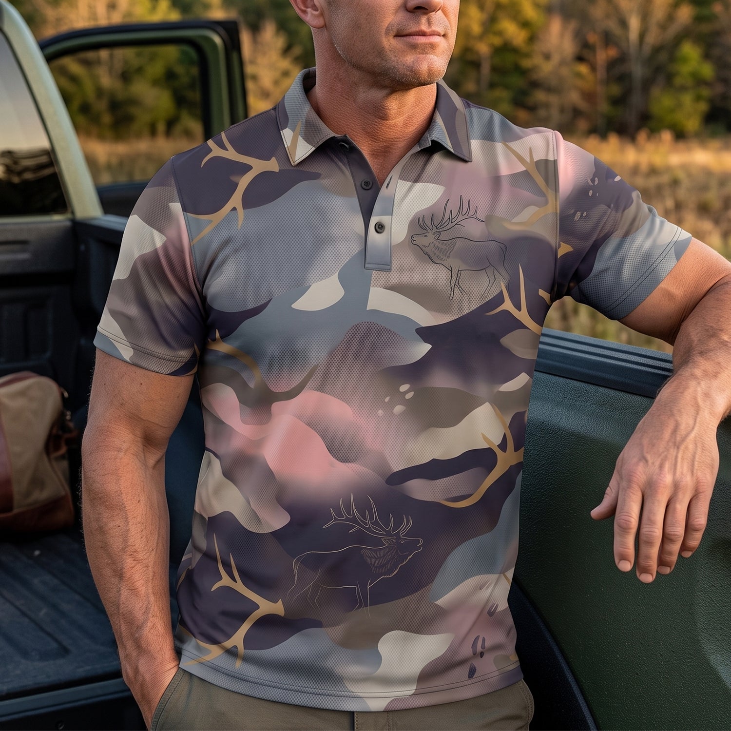 Elk Hunting - Polo Shirt EHPL1019