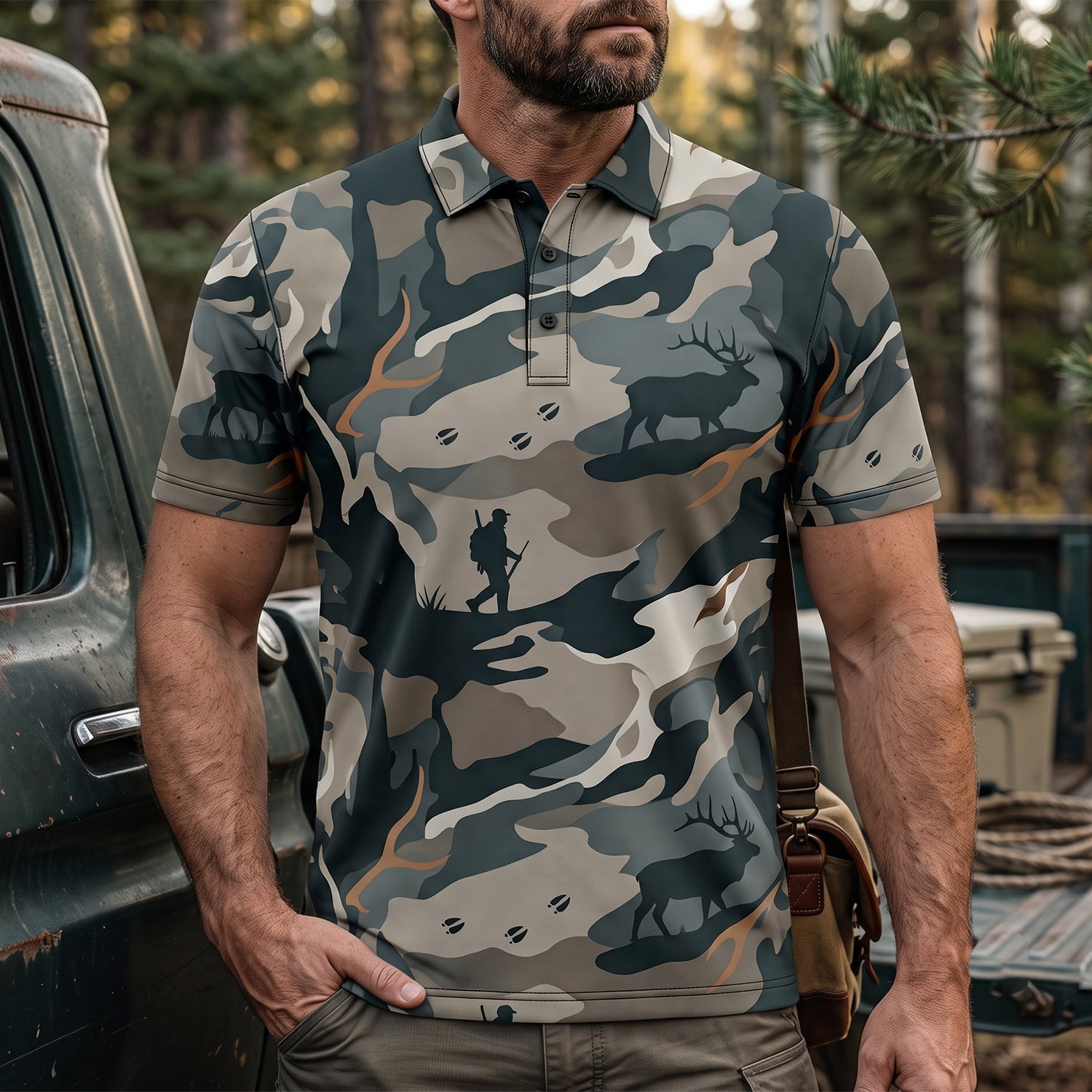 Elk Hunting - Polo Shirt EHPL1022