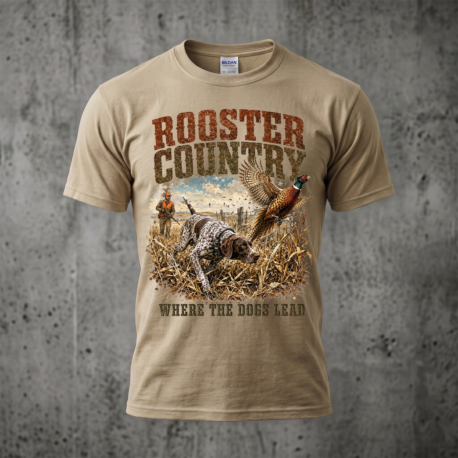 Upland Pheasant Hunting - Outdoor Cotton T-Shirt PHCT1016