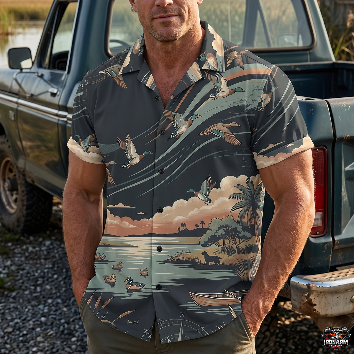Mallard Paradise Collection - Hawaiian Shirt MPHS1010