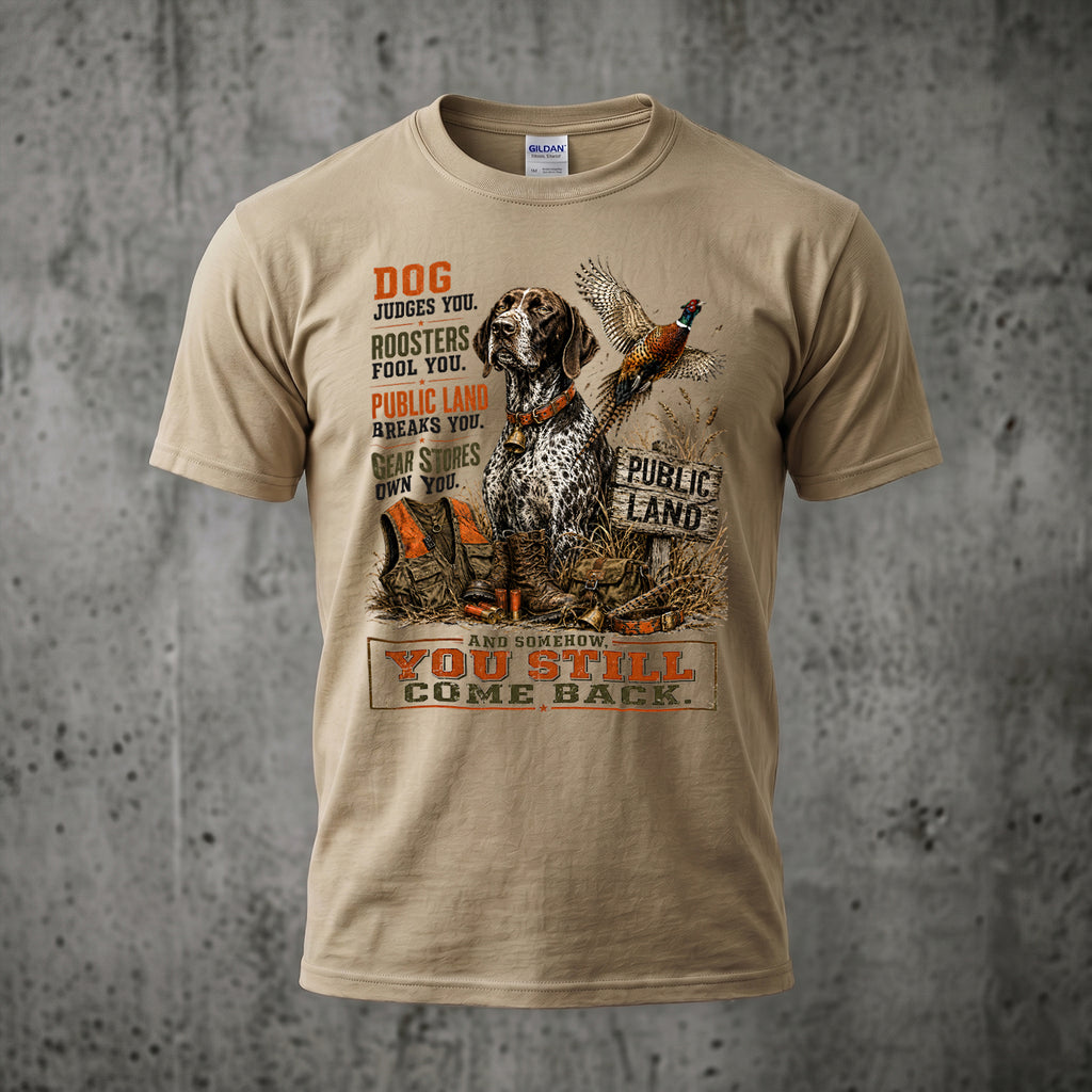 Upland Pheasant Hunting - Outdoor Cotton T-Shirt PHCT1061