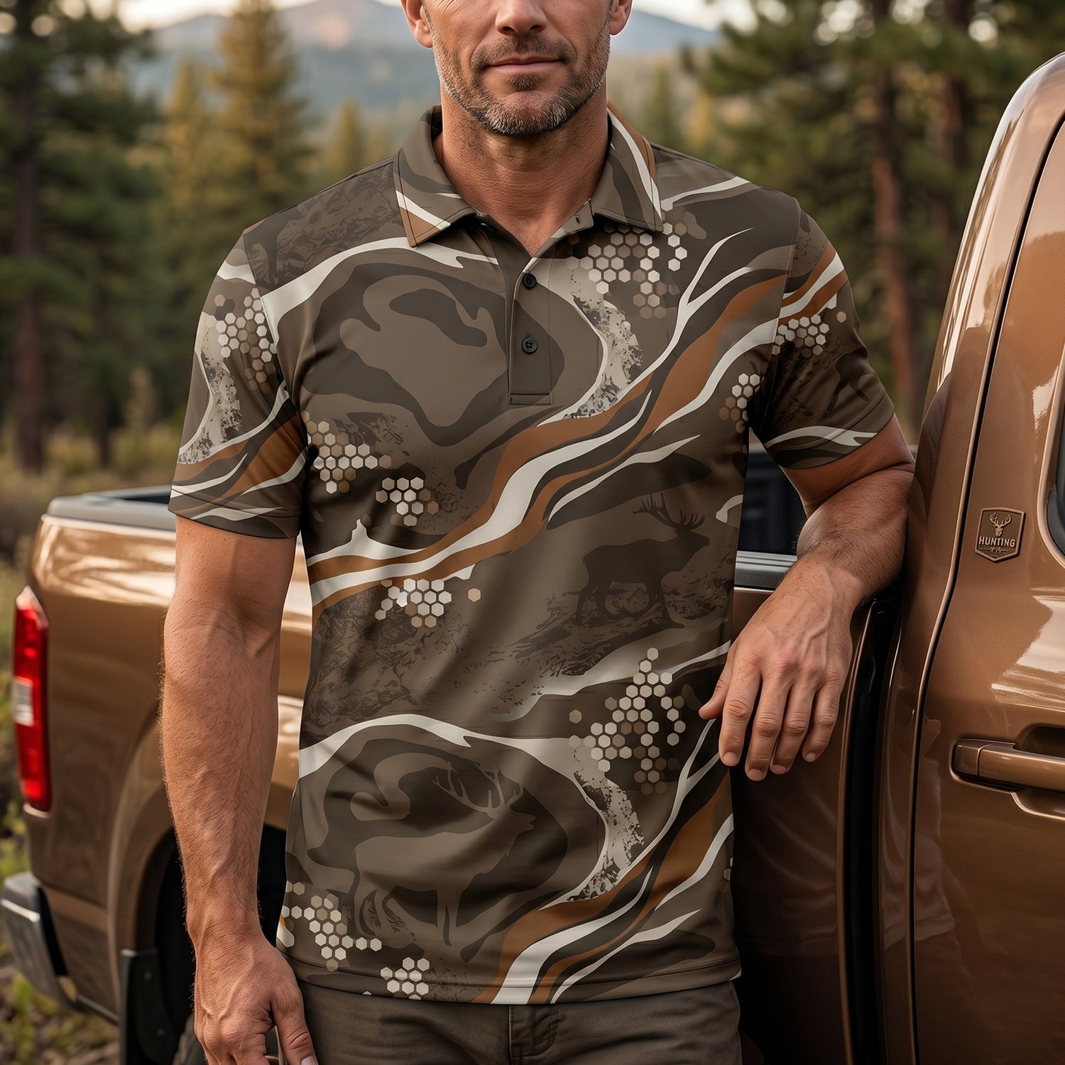 Elk Hunting - Polo Shirt EHPL1007