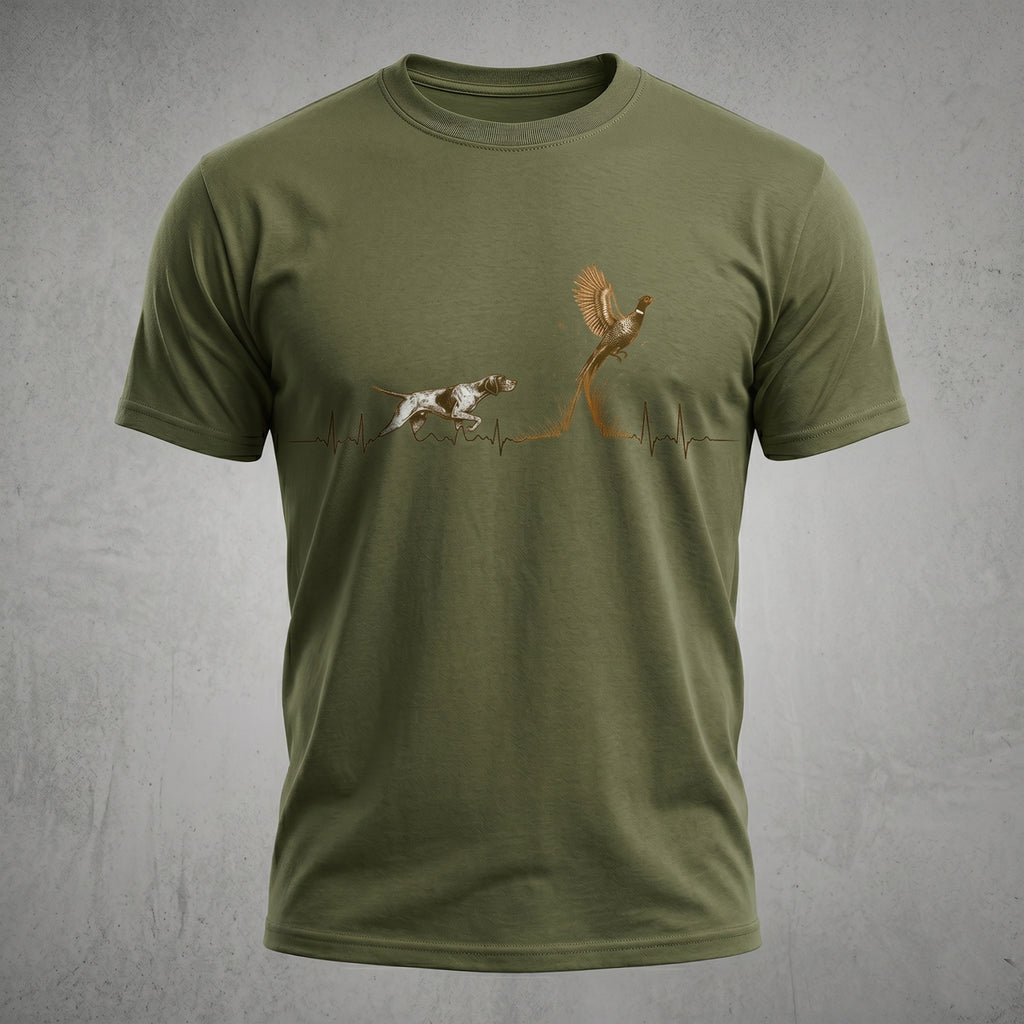 Upland Pheasant Hunting - Outdoor Cotton T-Shirt PHCT1006